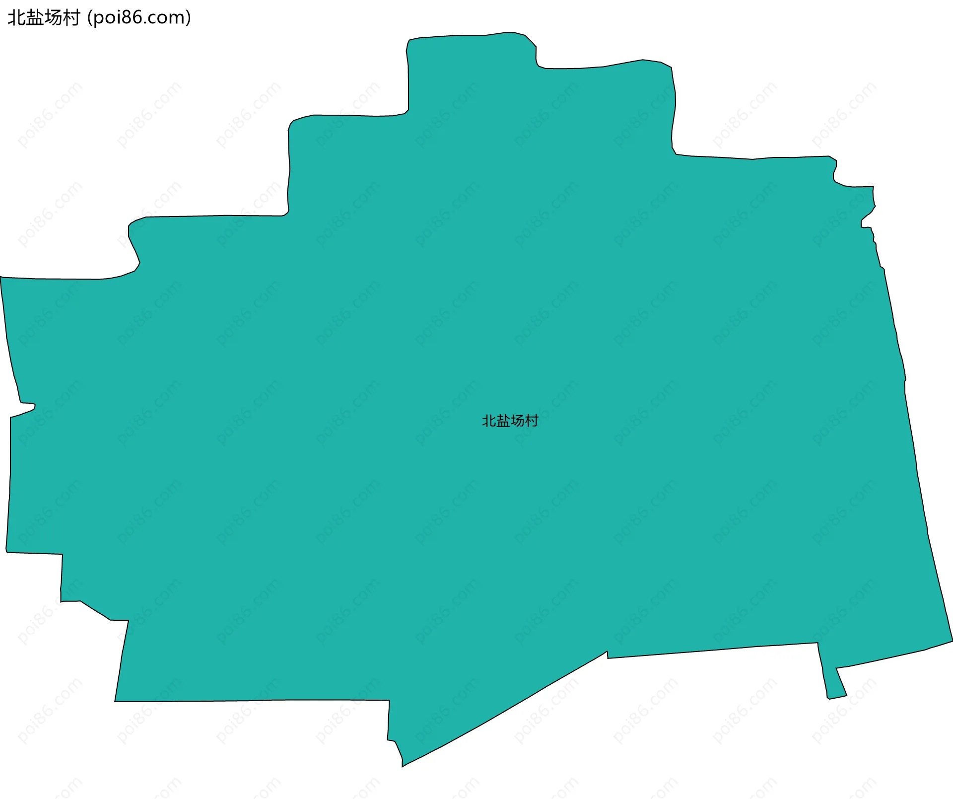 北盐场村边界地图