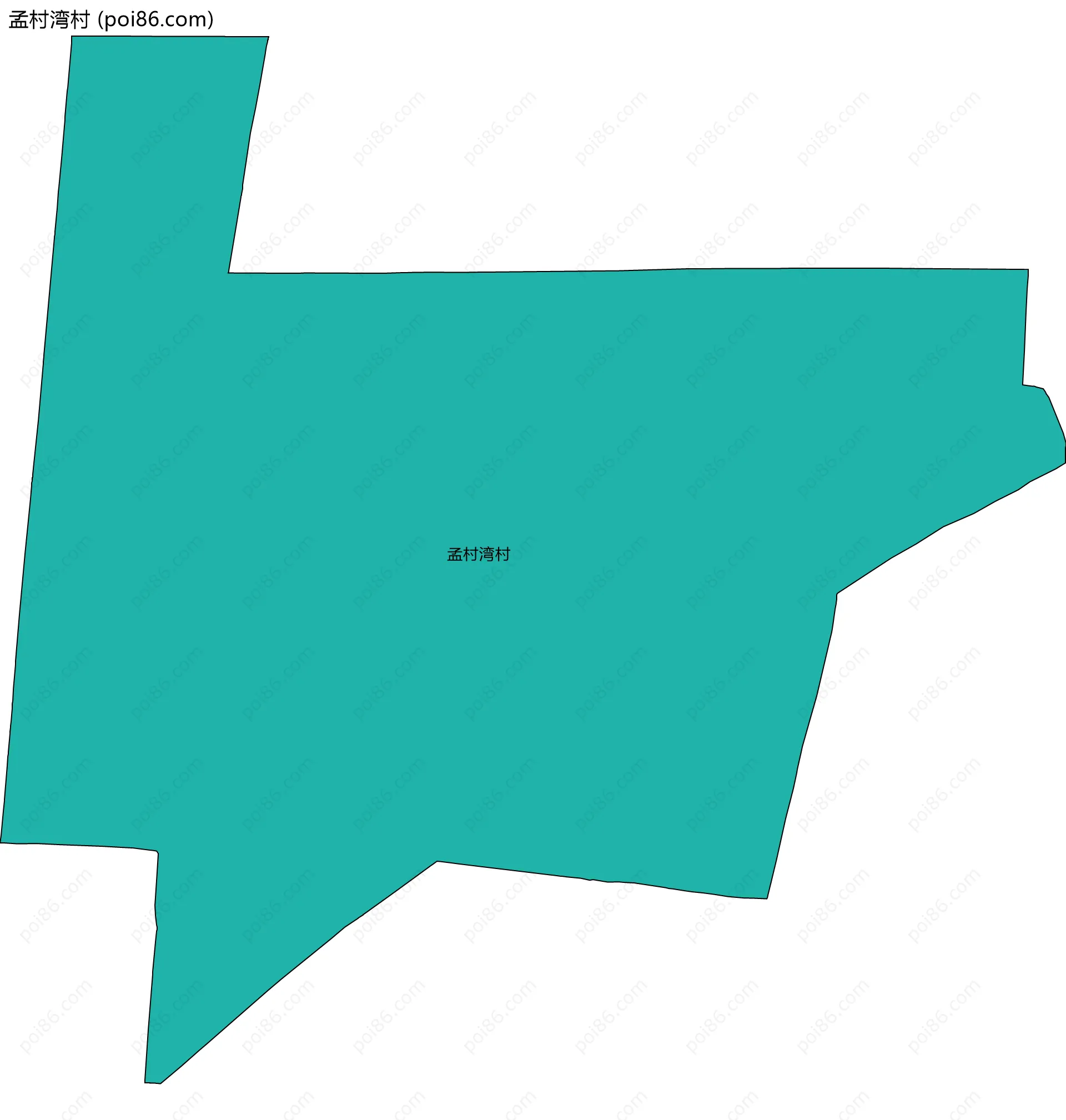 孟村湾村边界地图