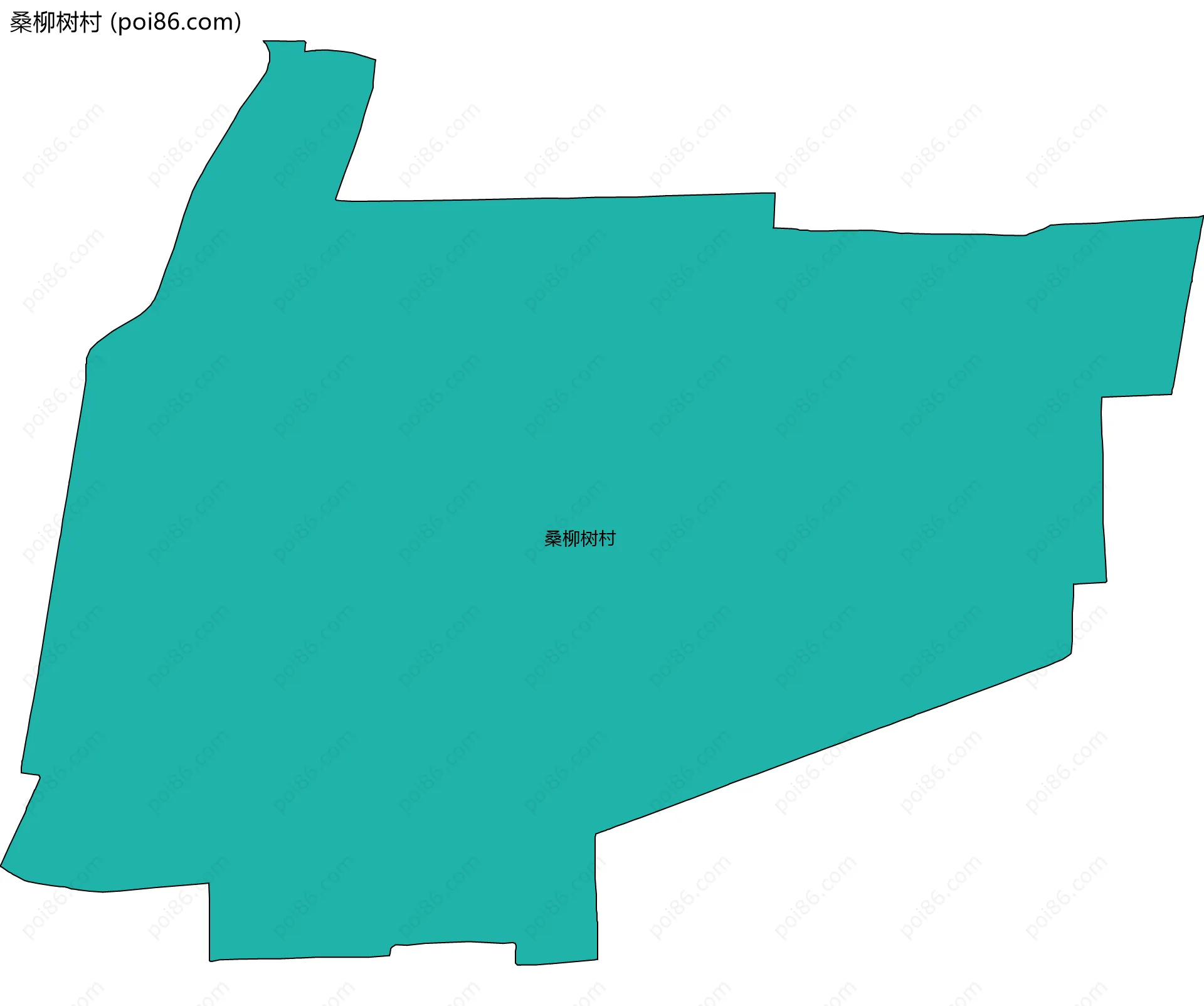桑柳树村边界地图