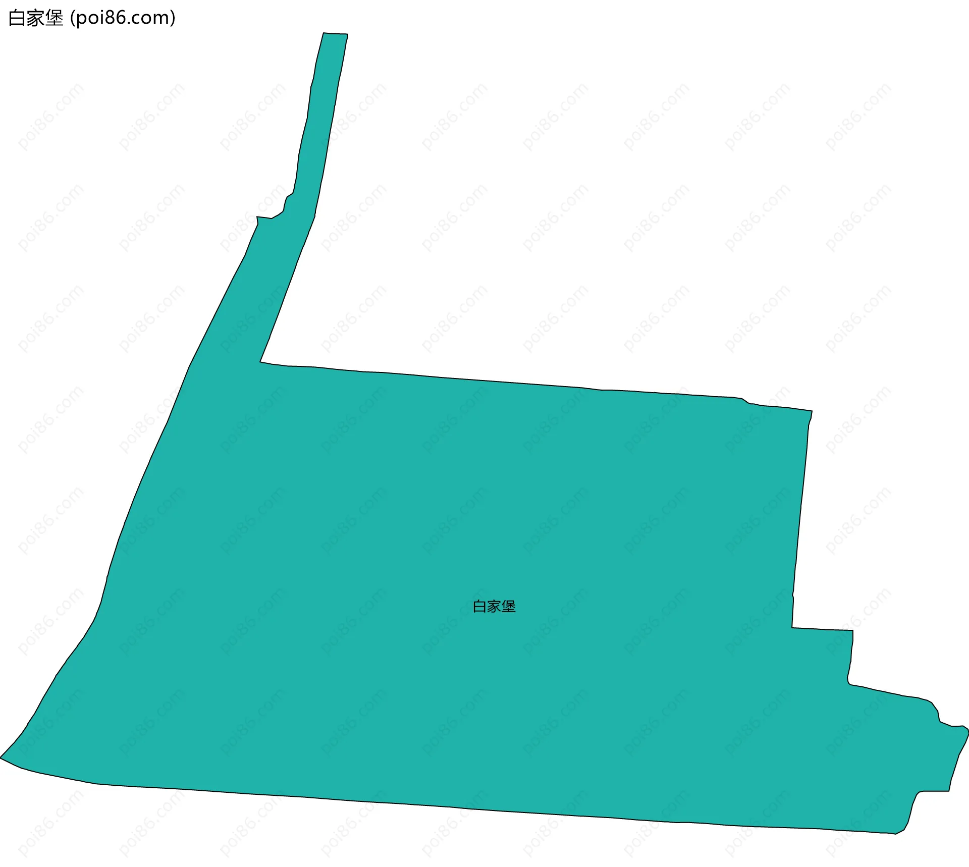 白家堡边界地图