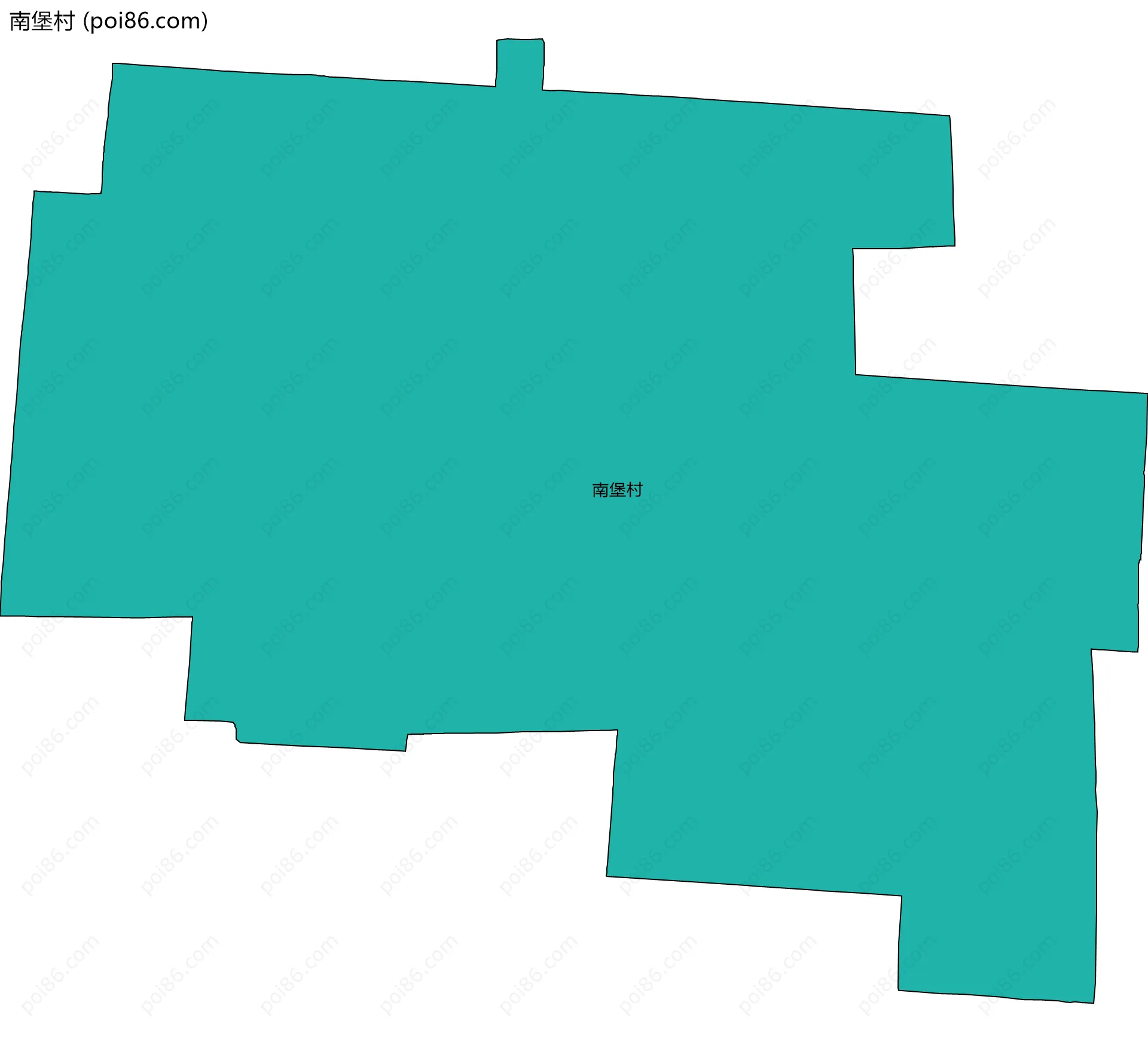 南堡村边界地图