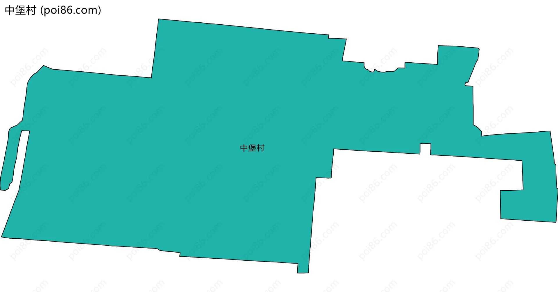 中堡村边界地图