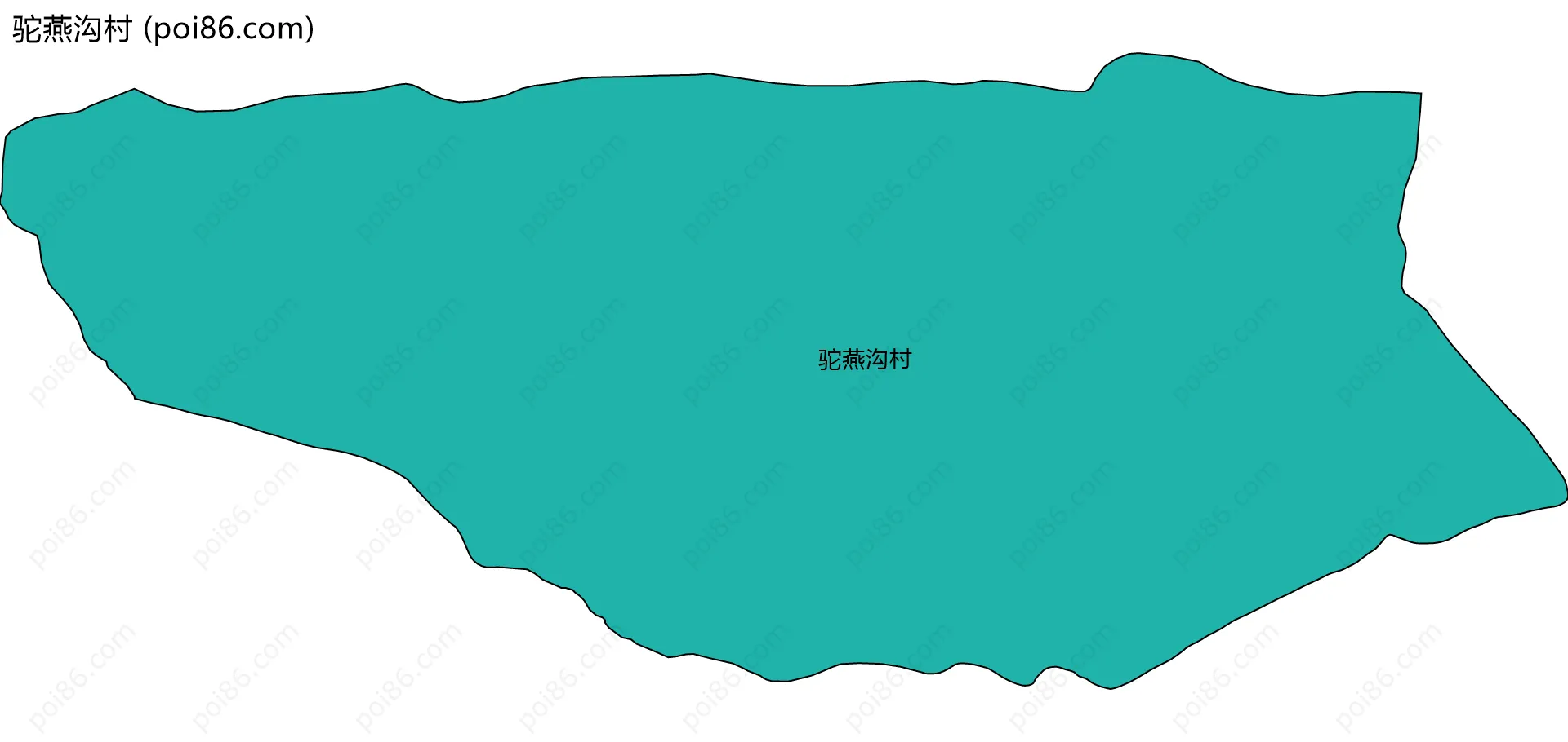 驼燕沟村边界地图