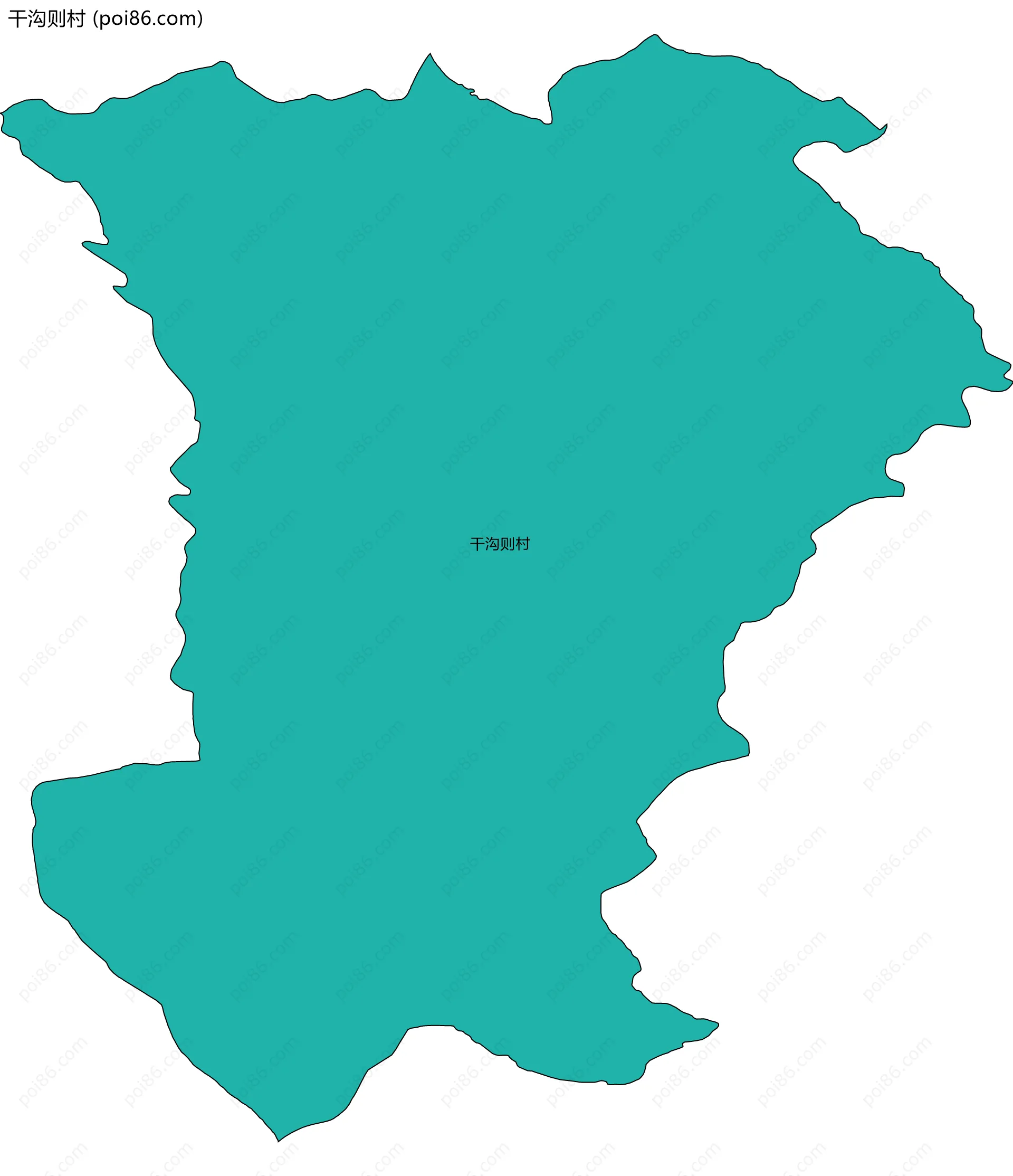 干沟则村边界地图