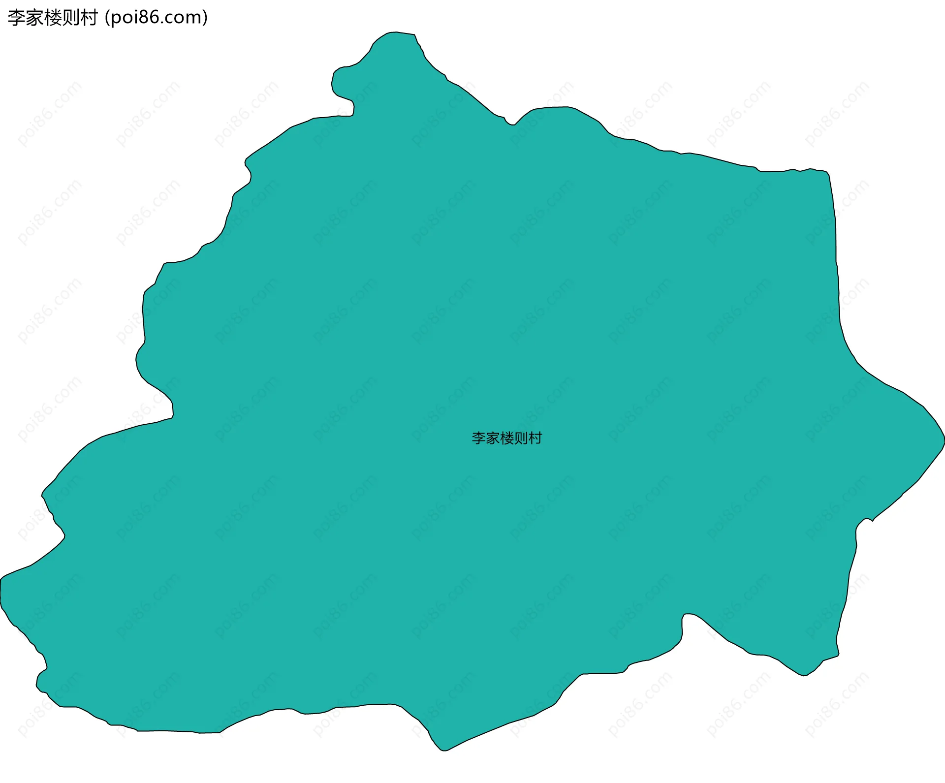 李家楼则村边界地图
