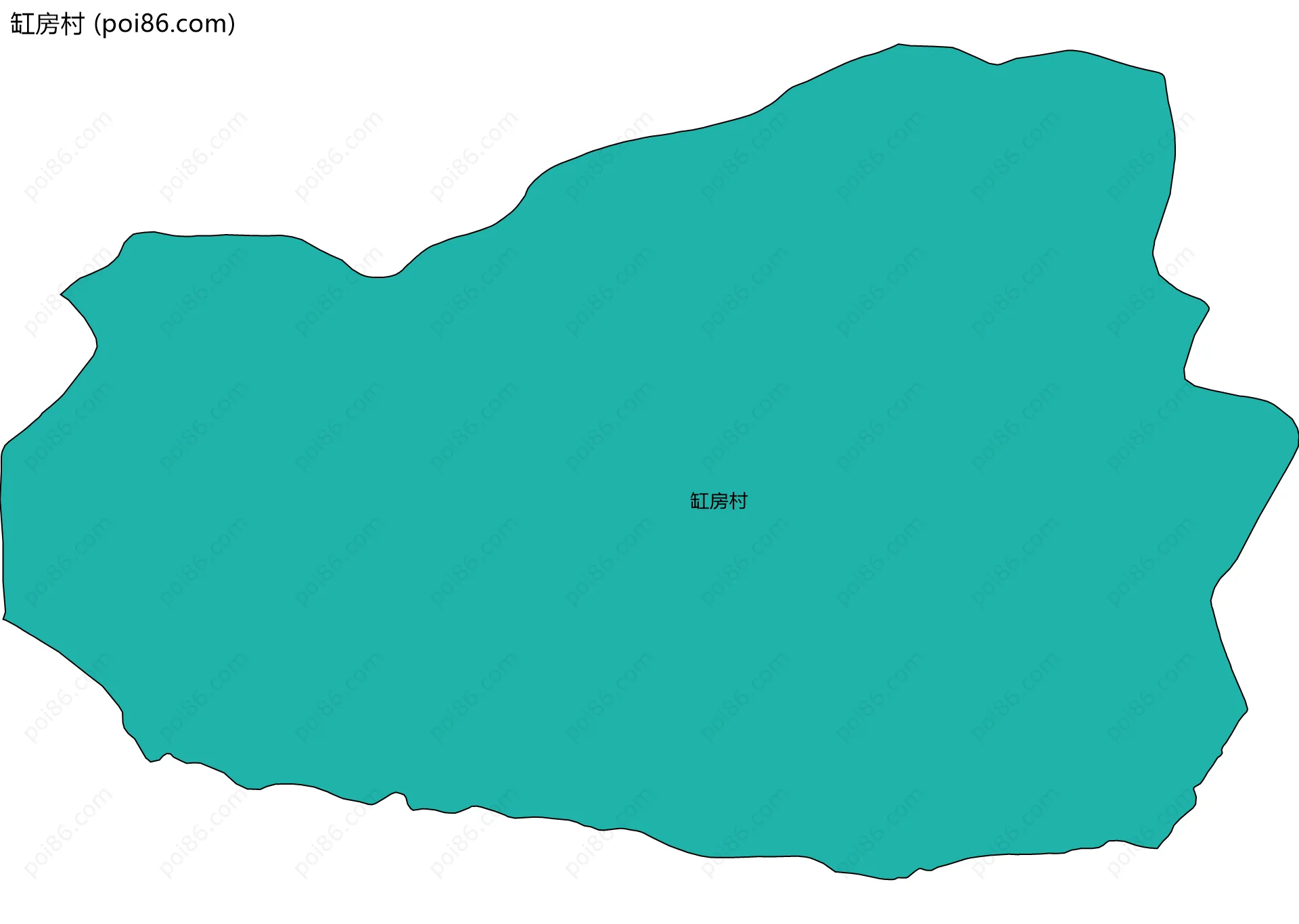 缸房村边界地图