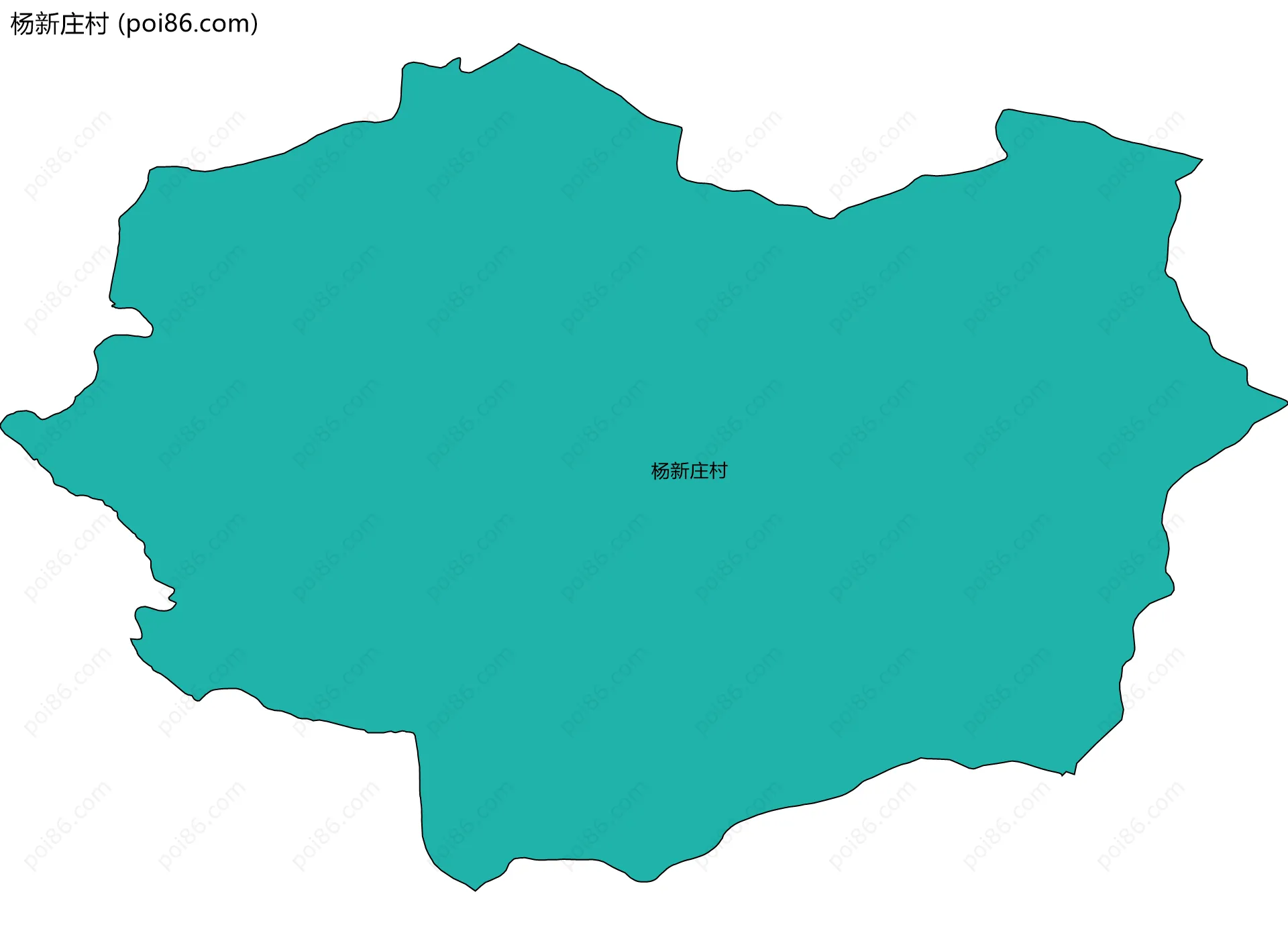 杨新庄村边界地图