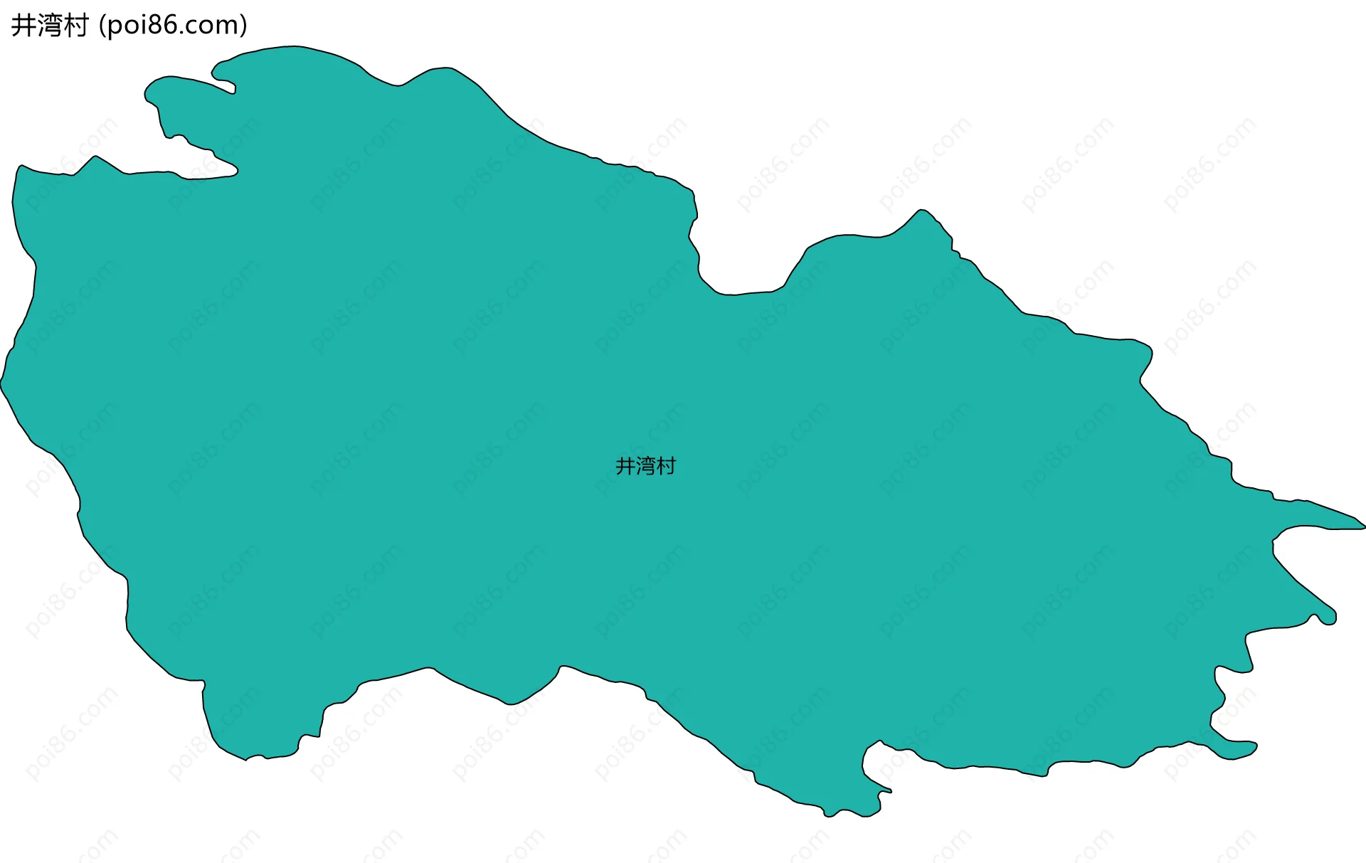 井湾村边界地图