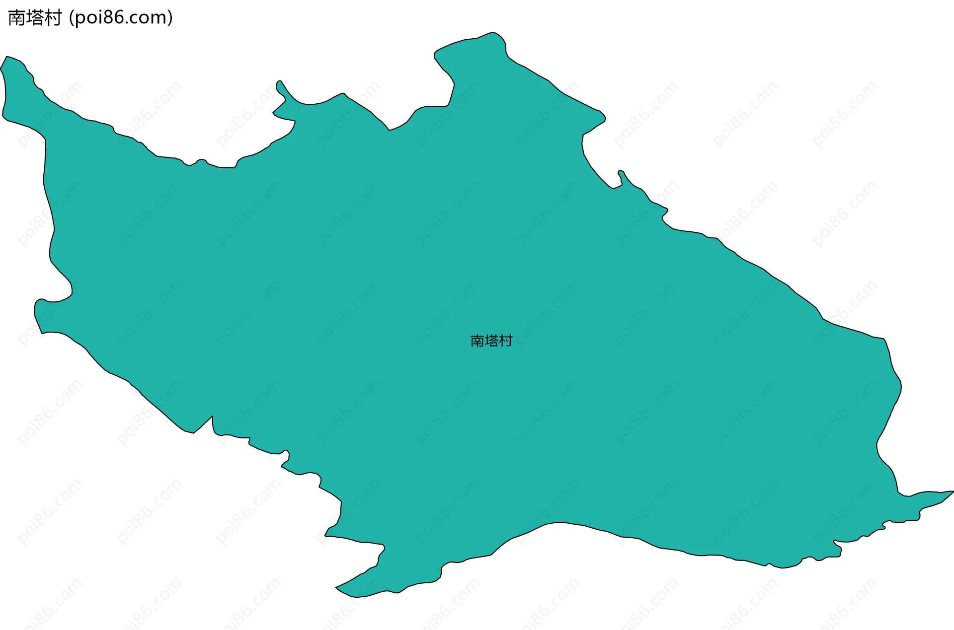 南塔村边界地图