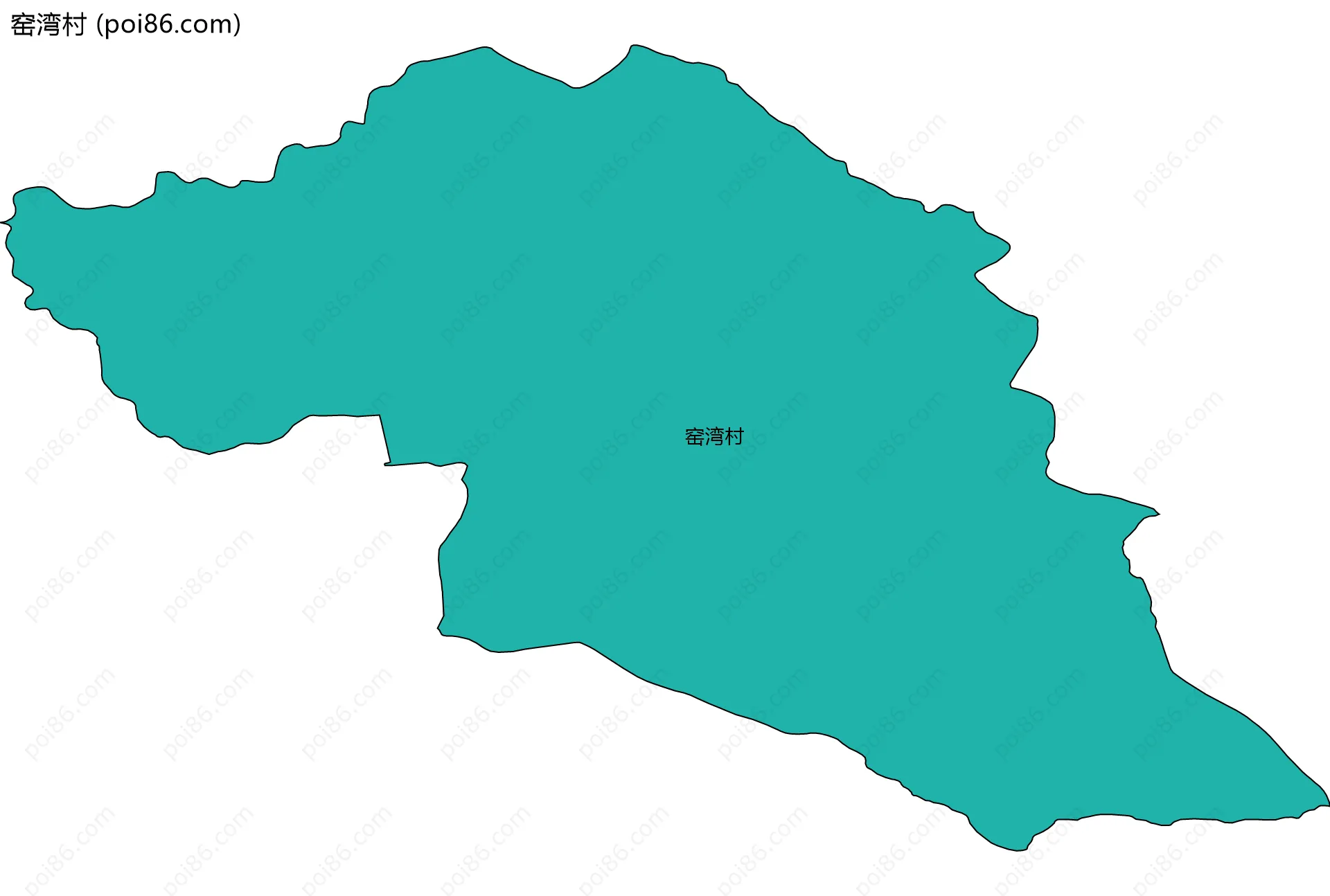 窑湾村边界地图