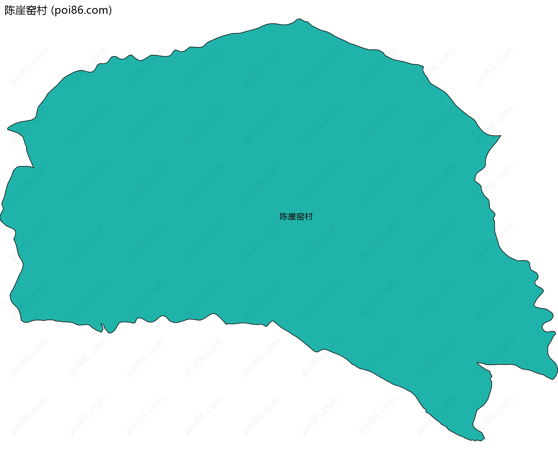 陈崖窑村边界地图