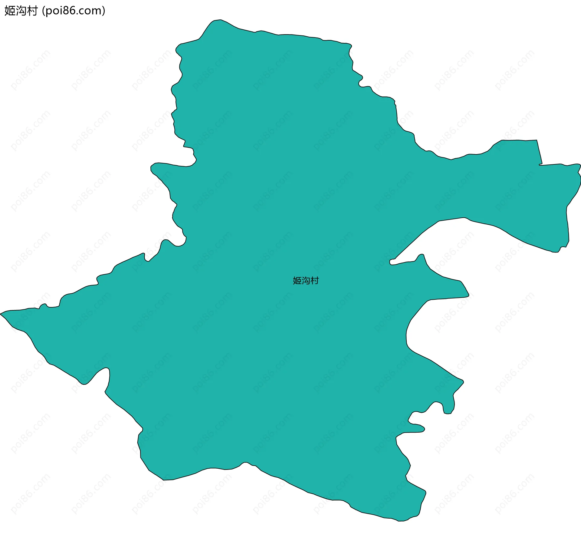 姬沟村边界地图