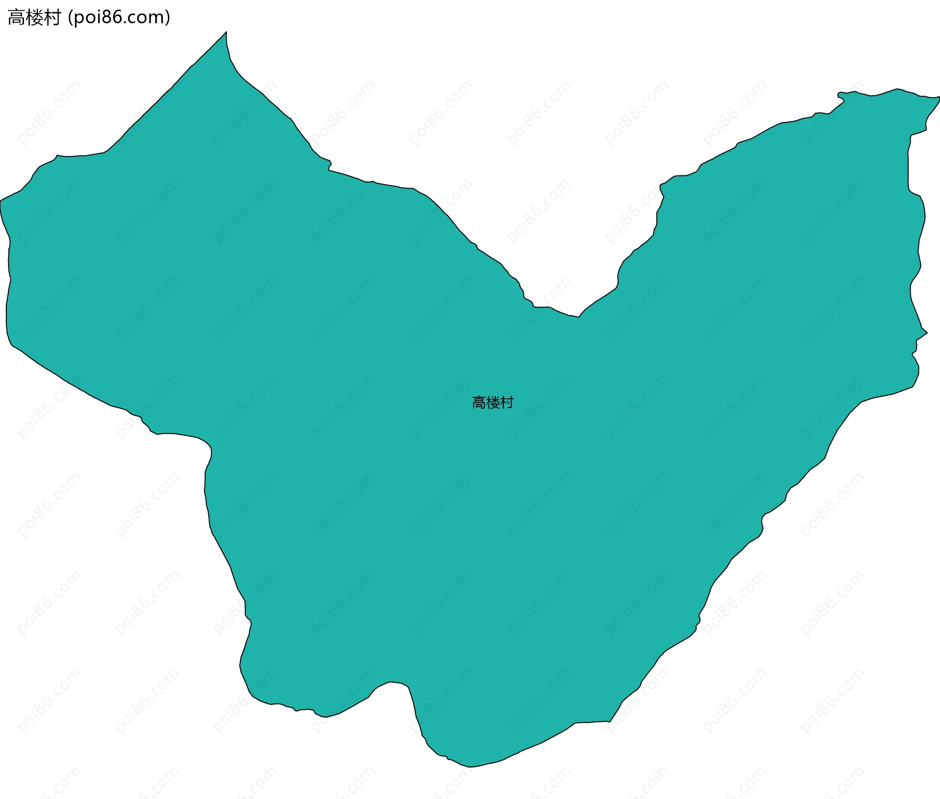 高楼村边界地图