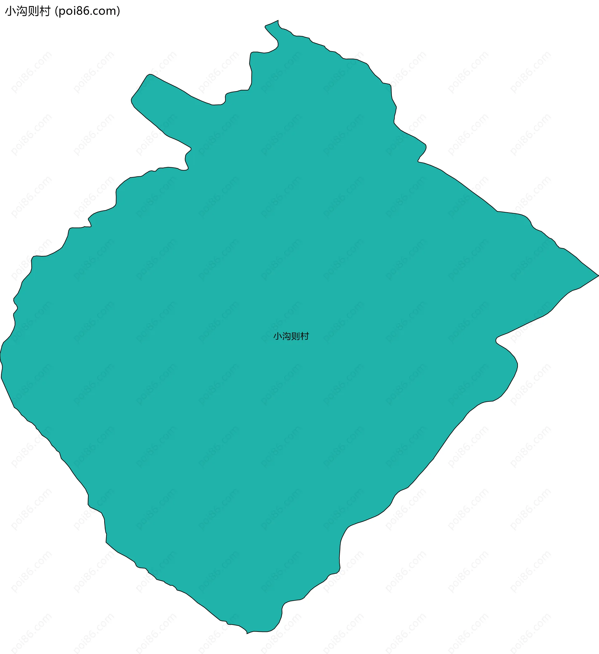 小沟则村边界地图