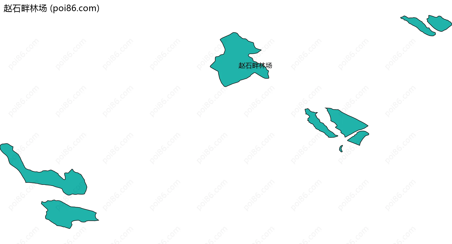 赵石畔林场边界地图