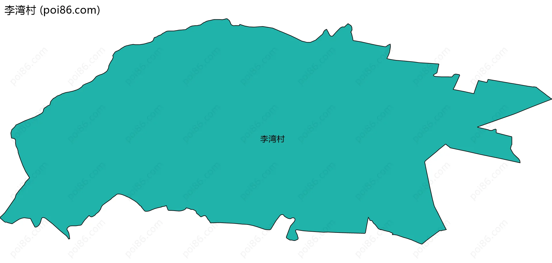 李湾村边界地图