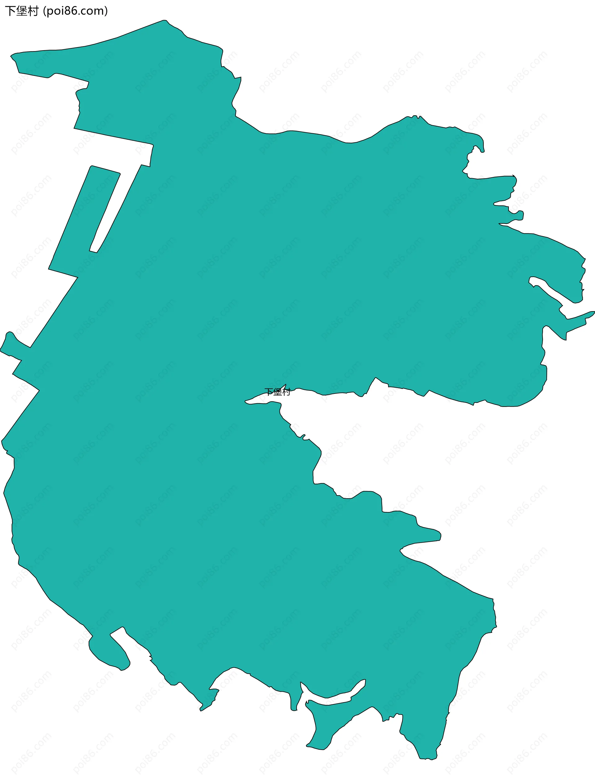 下堡村边界地图