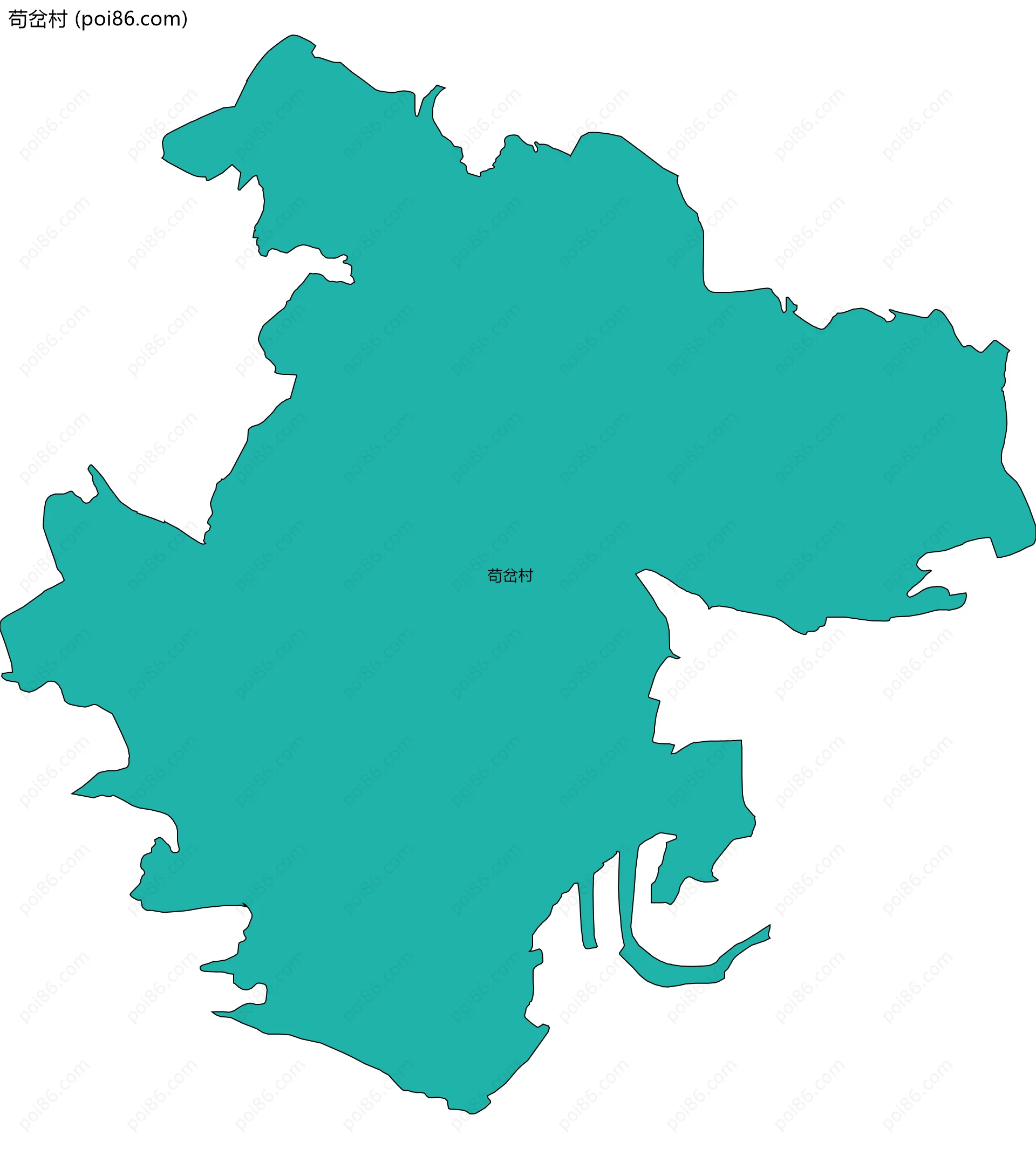 苟岔村边界地图