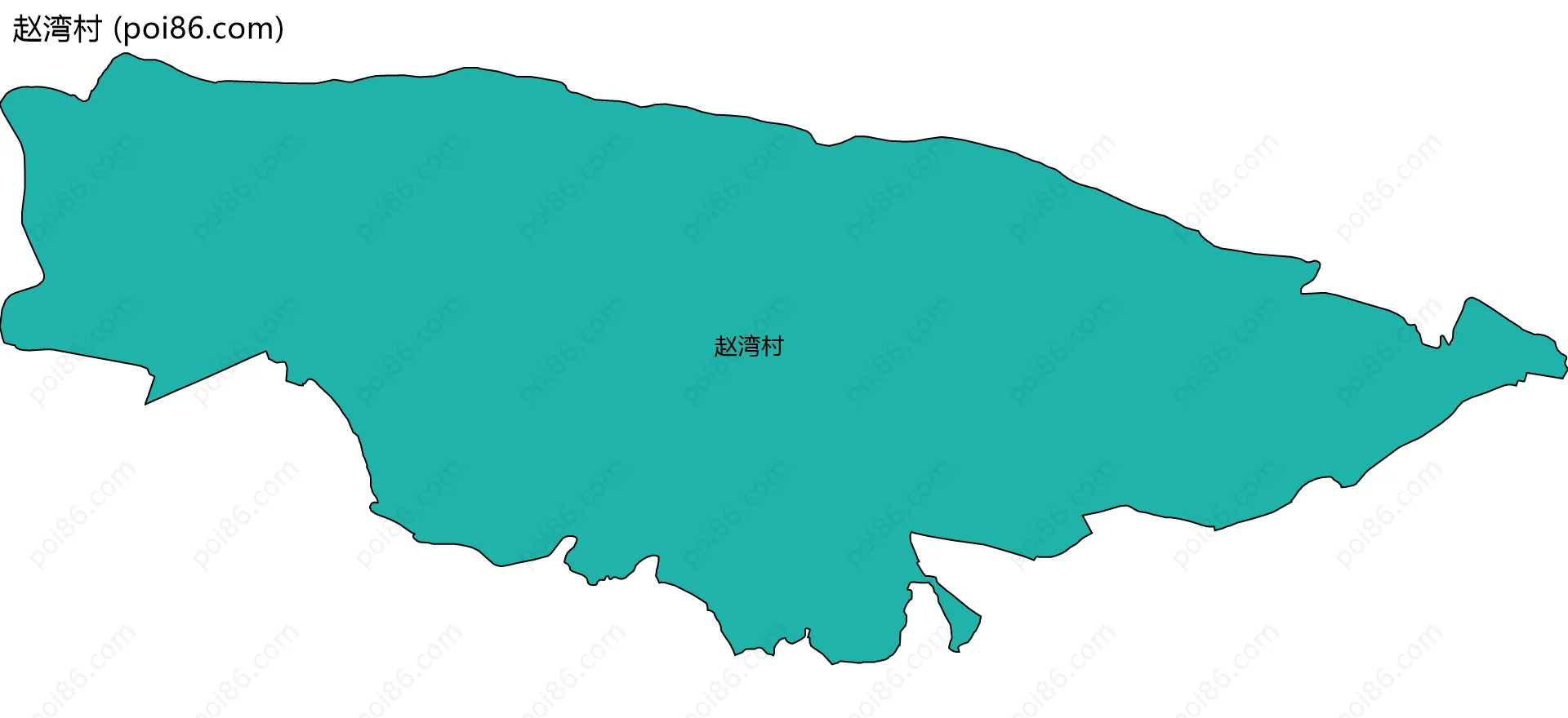 赵湾村边界地图