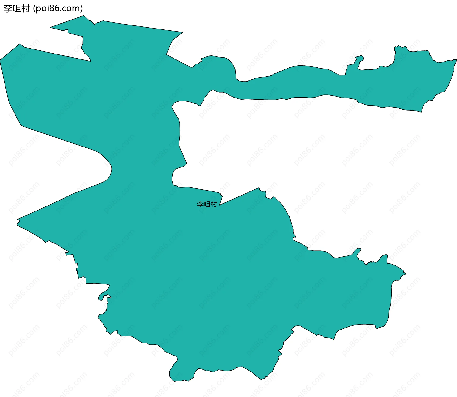 李咀村边界地图