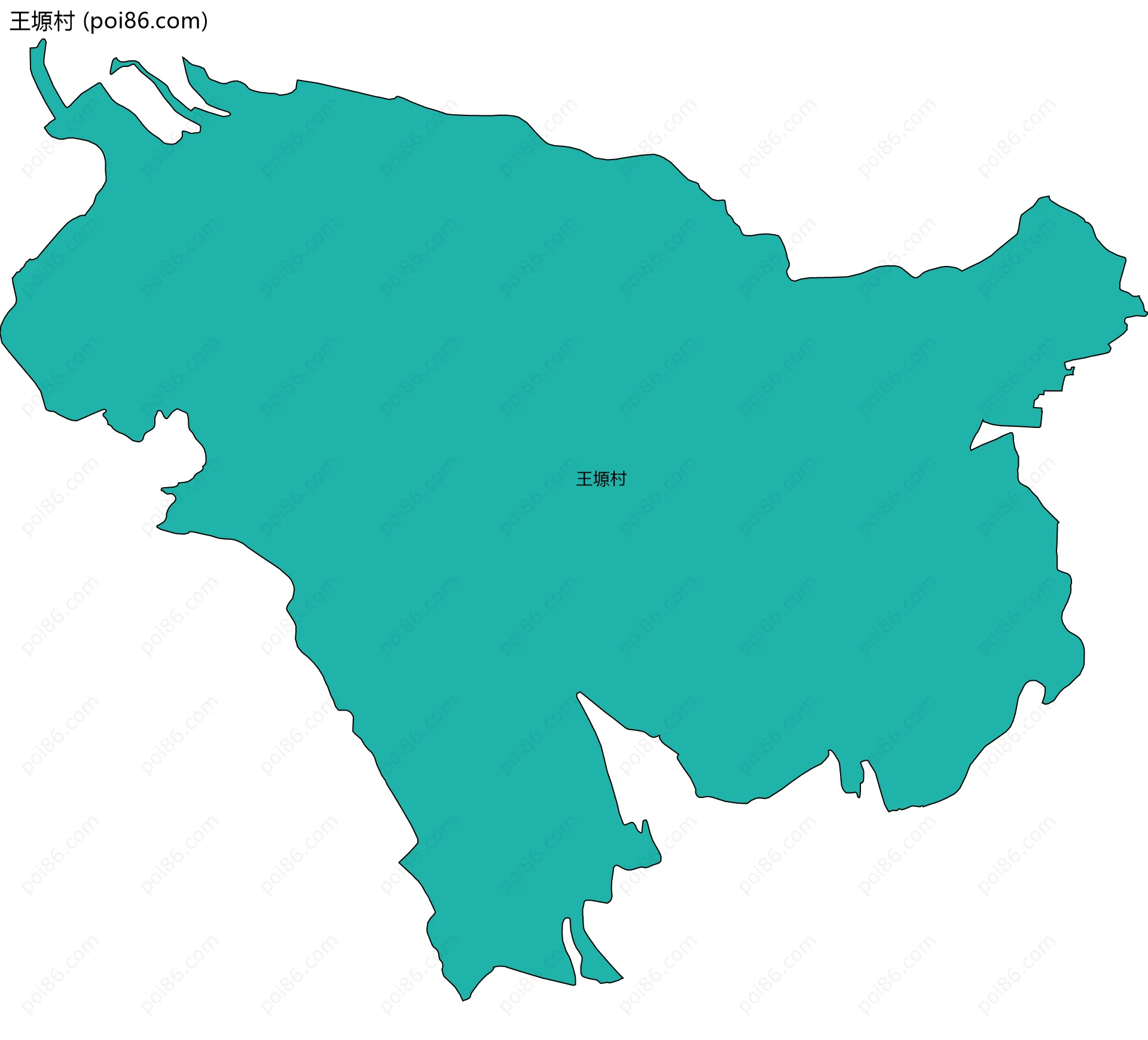 王塬村边界地图