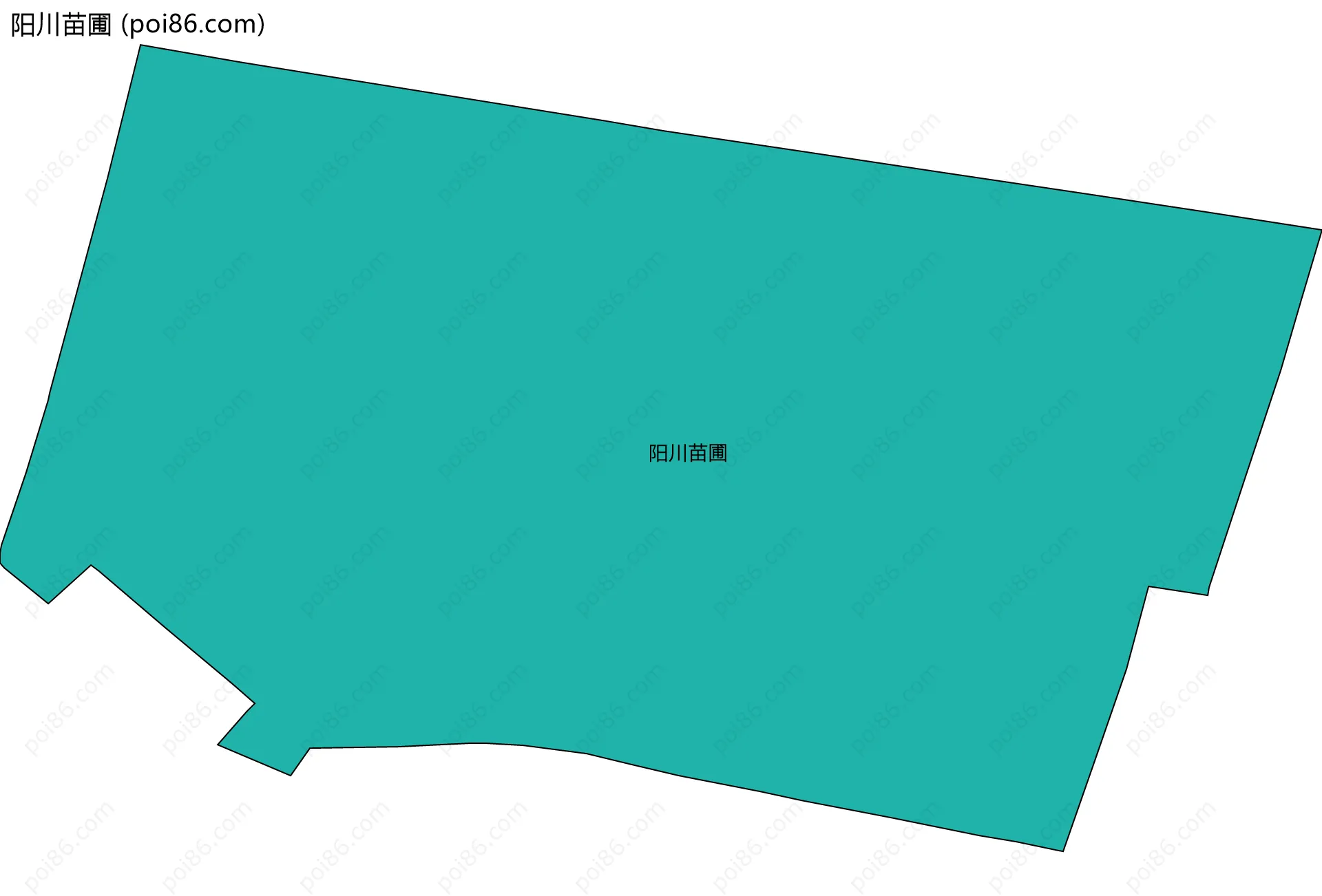 阳川苗圃边界地图