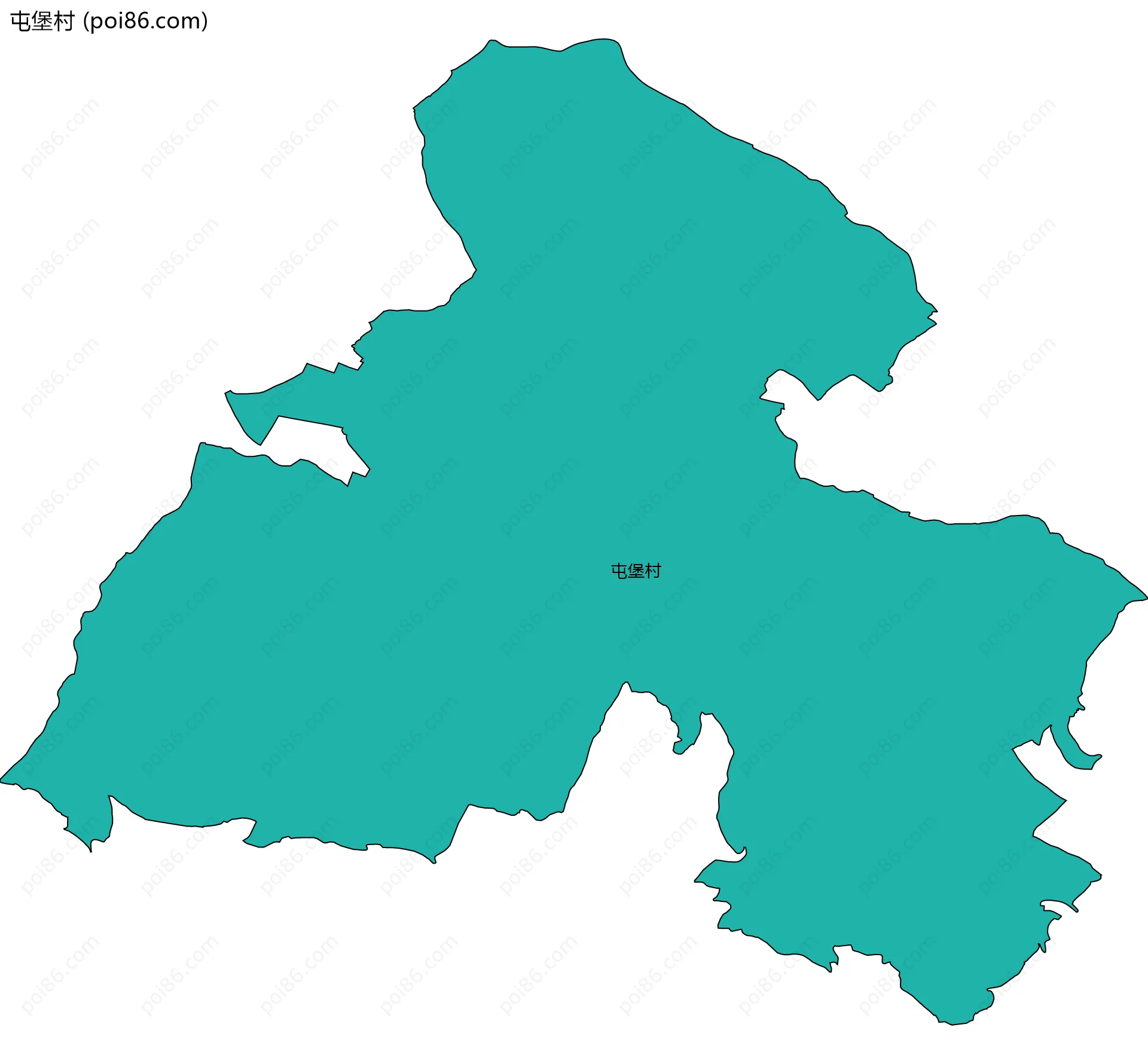 屯堡村边界地图