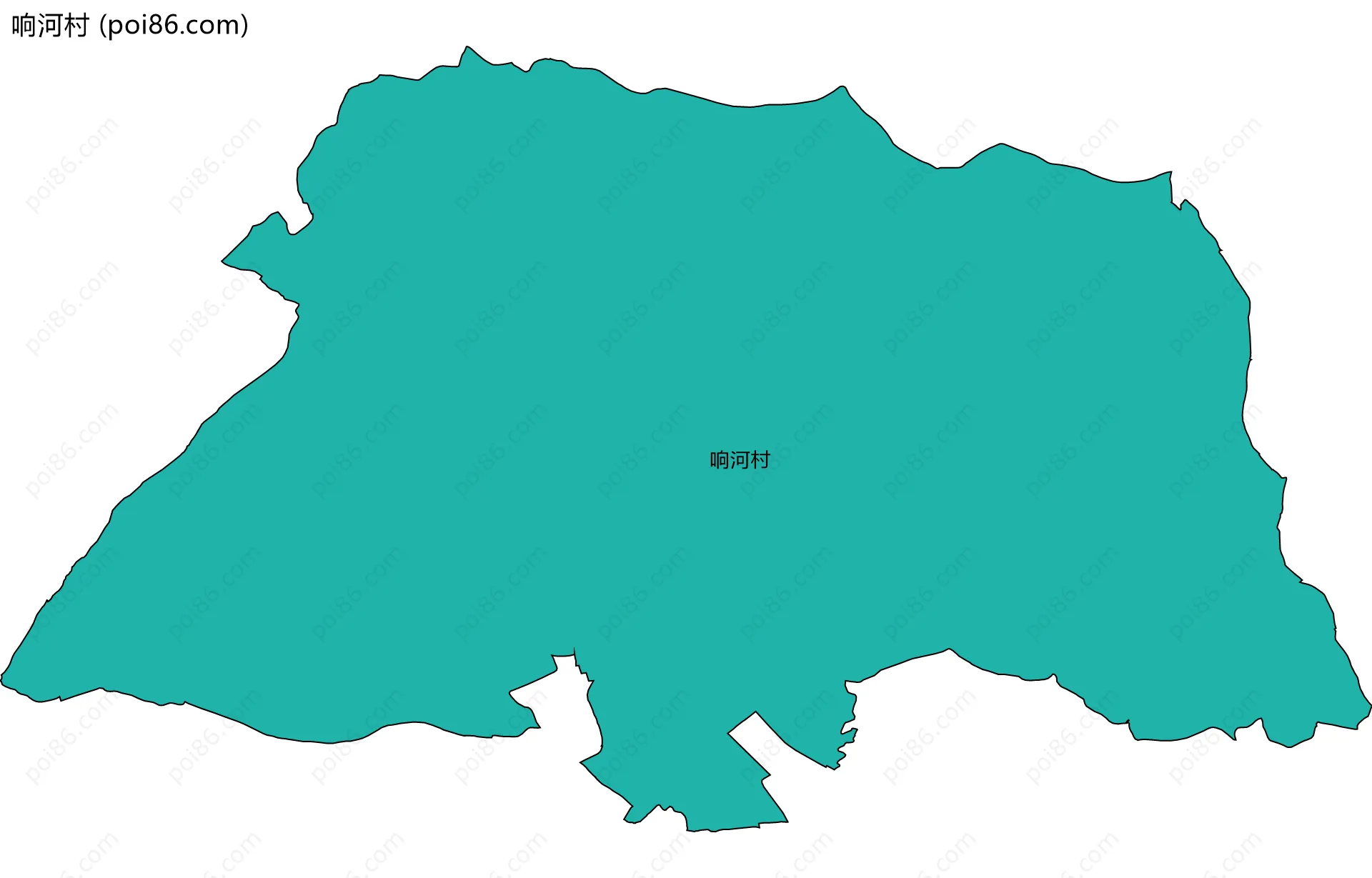 响河村边界地图