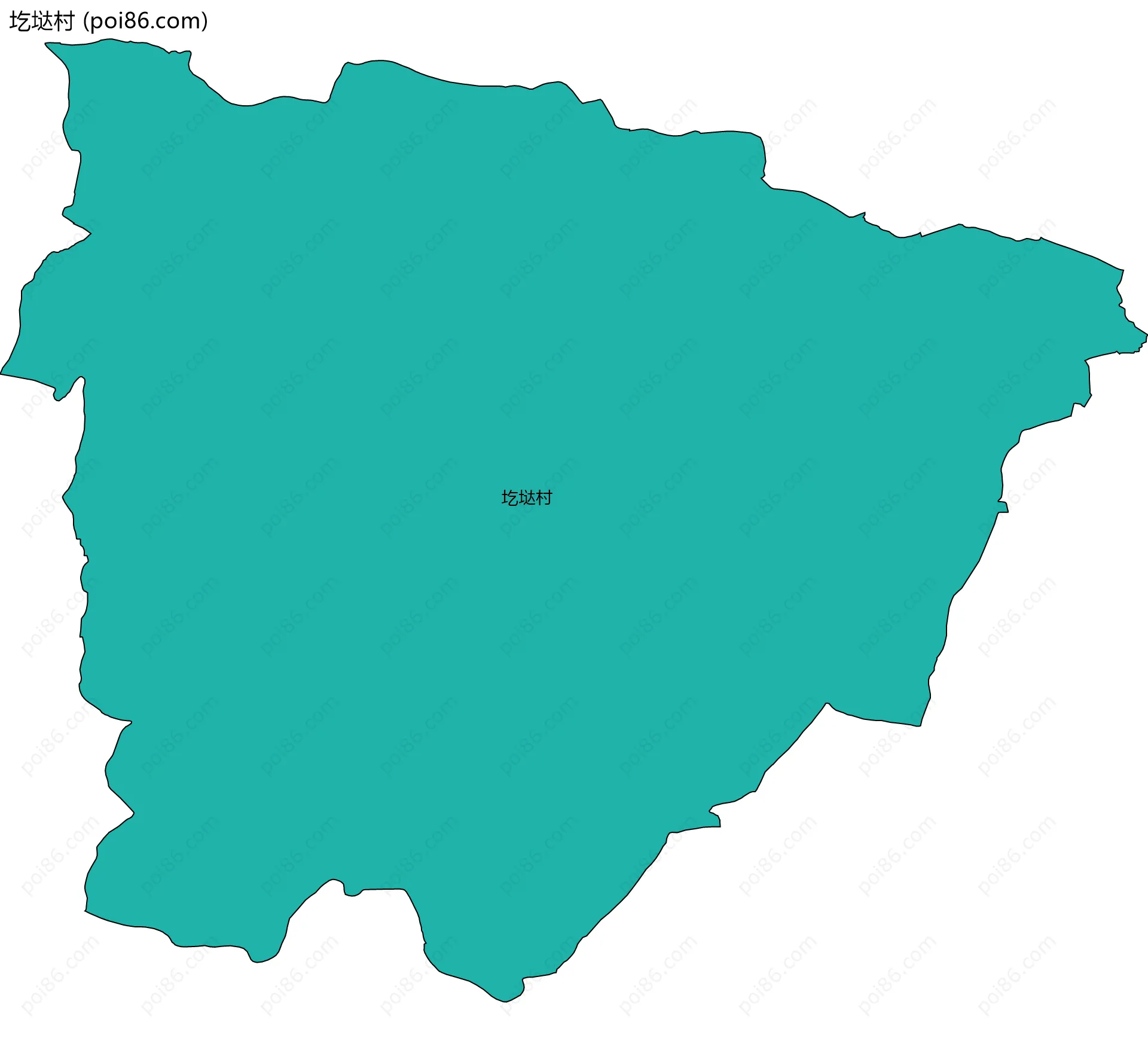 圪垯村边界地图