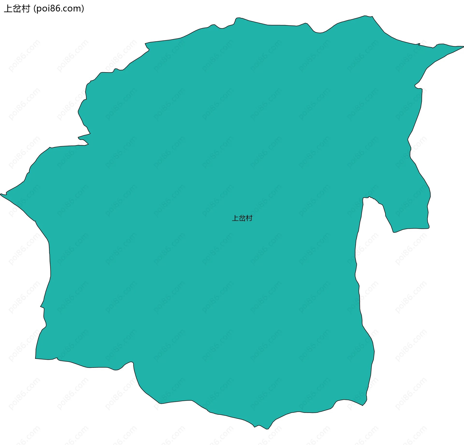 上岔村边界地图