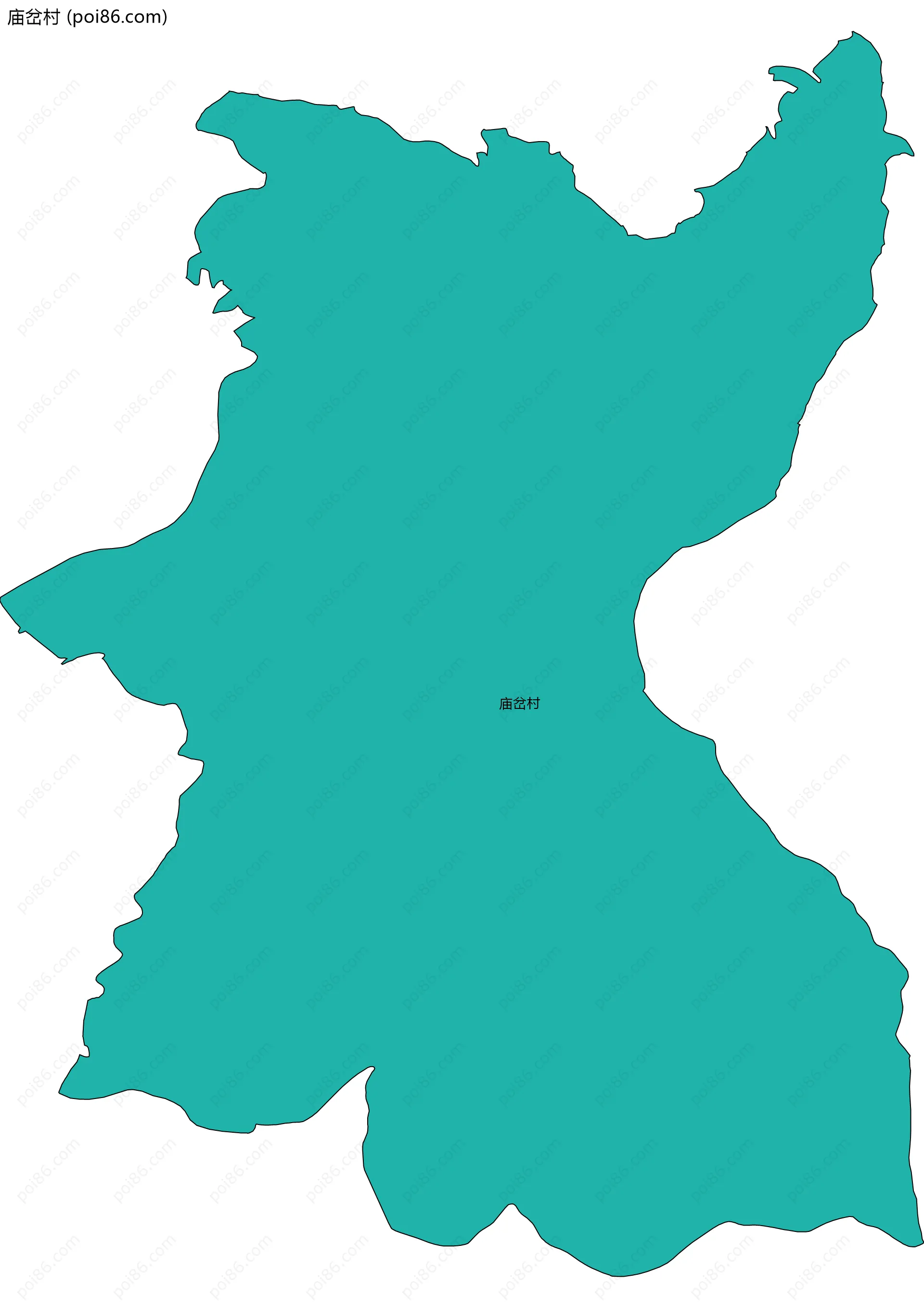 庙岔村边界地图