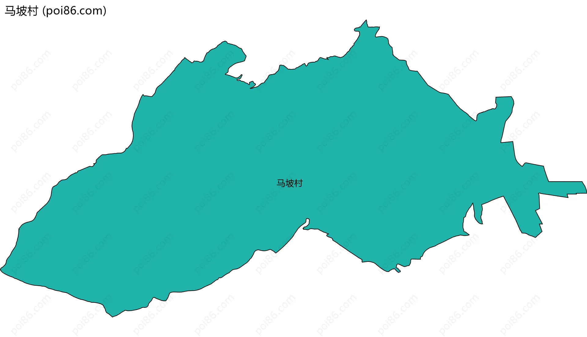 马坡村边界地图