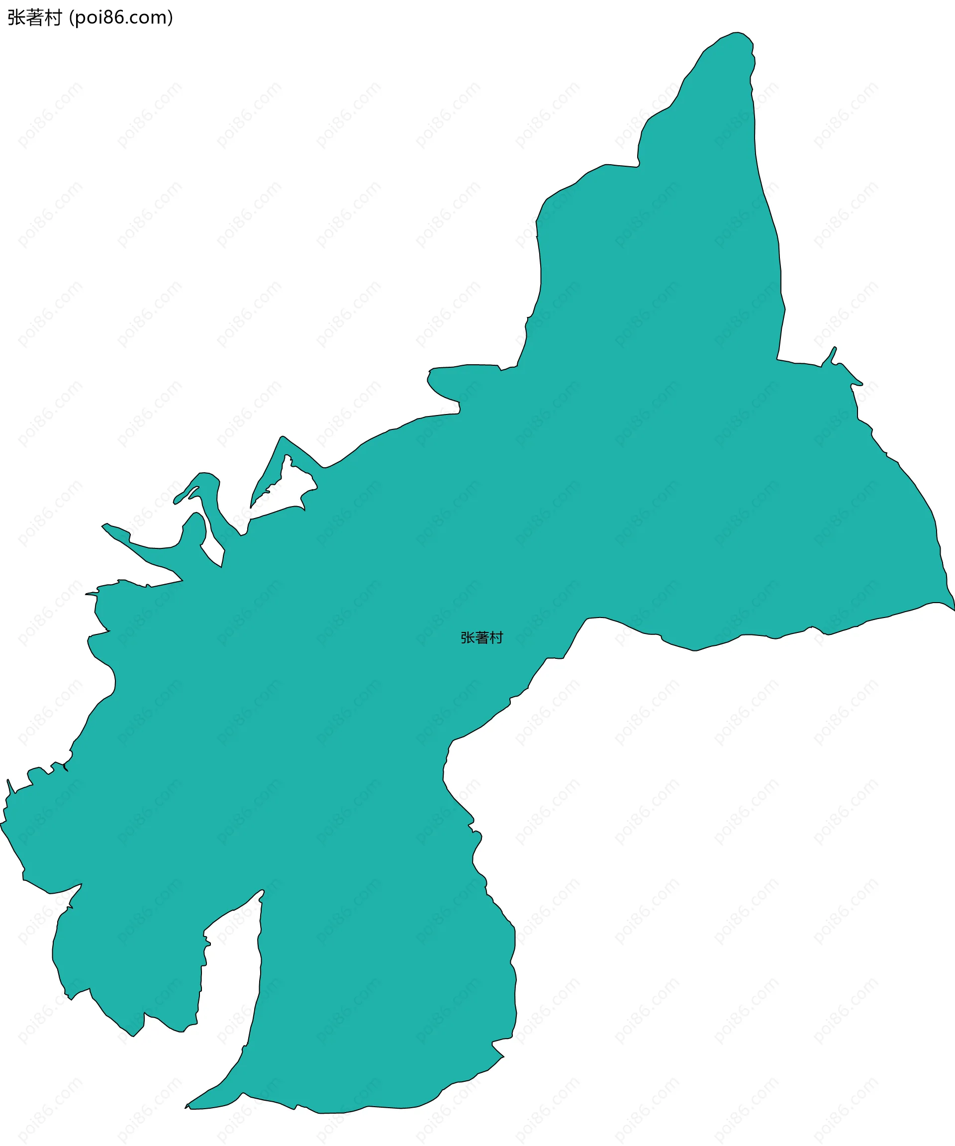 张著村边界地图