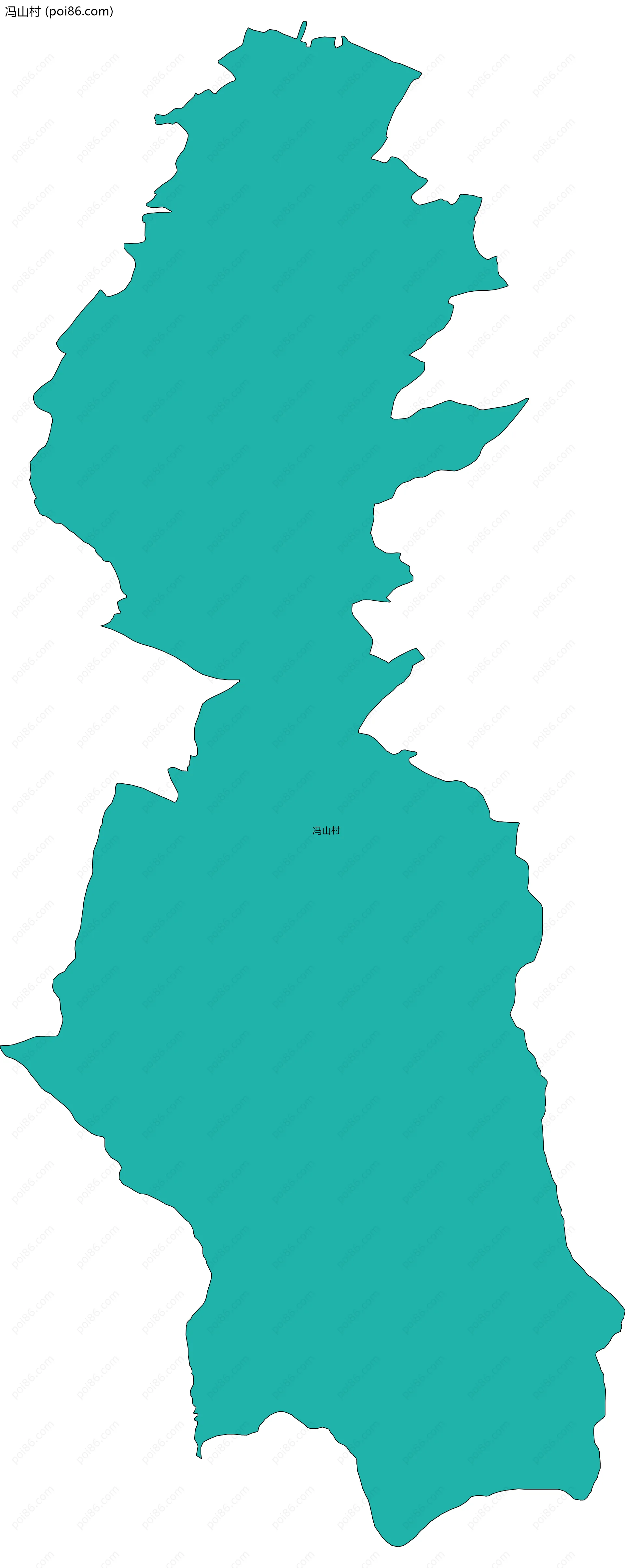 冯山村边界地图