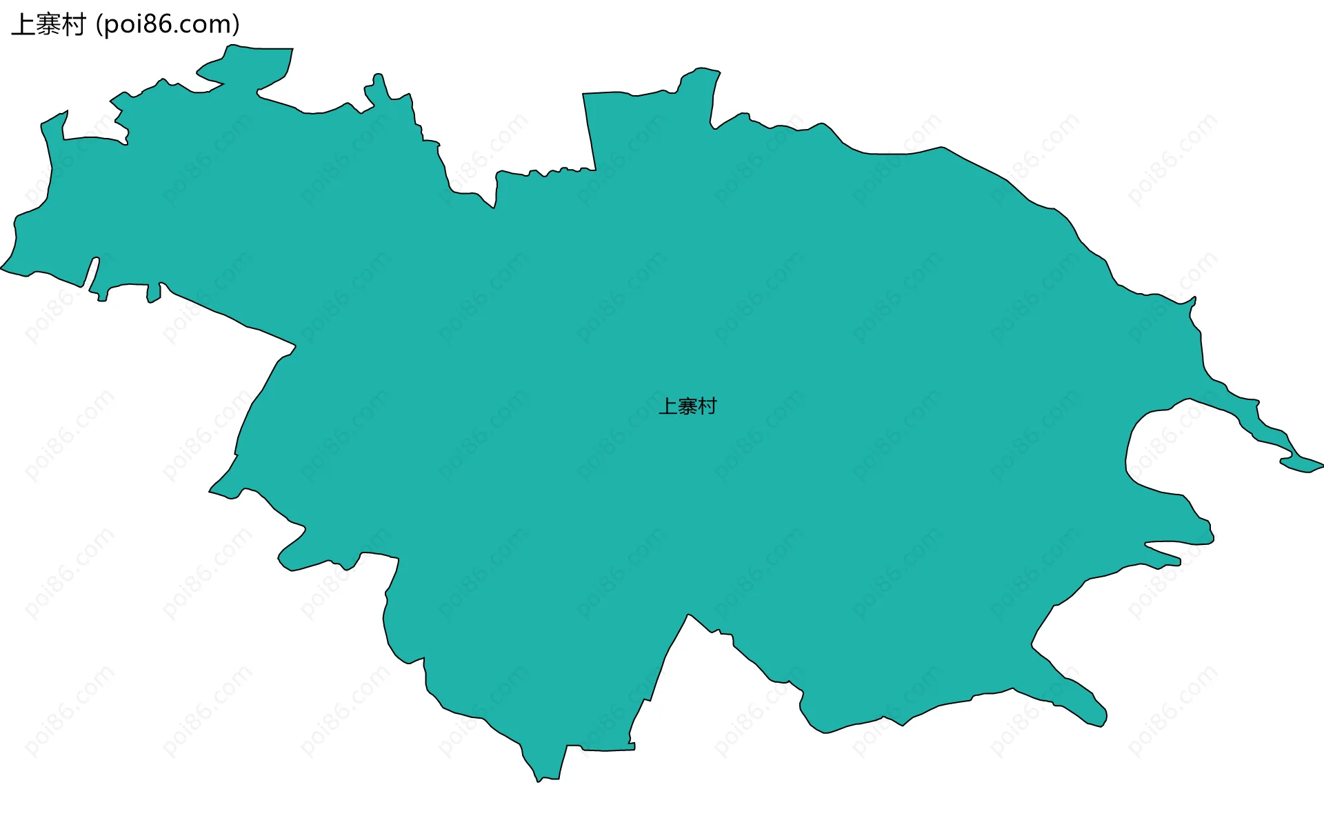 上寨村边界地图