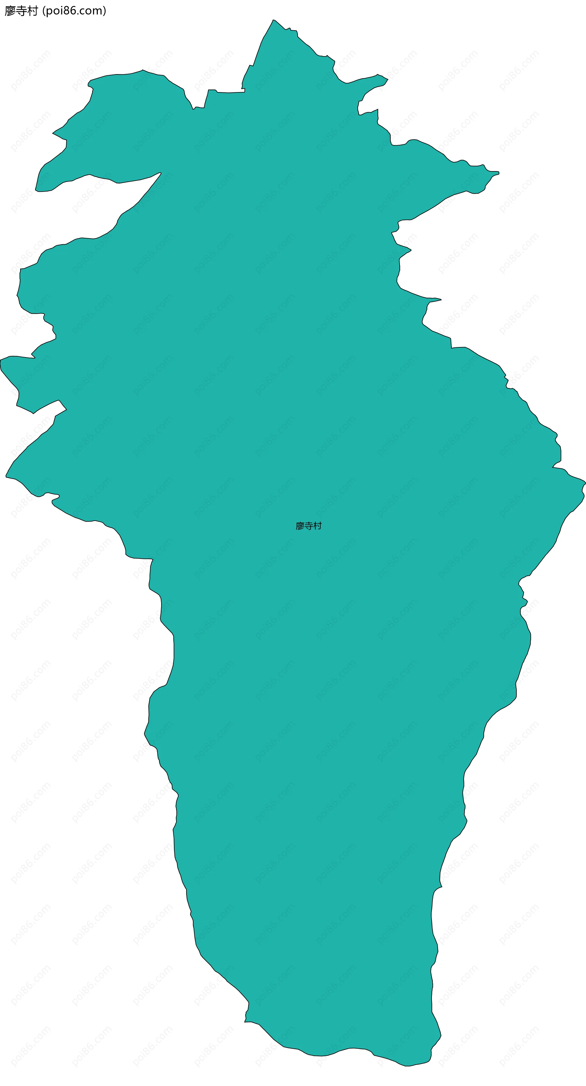 廖寺村边界地图