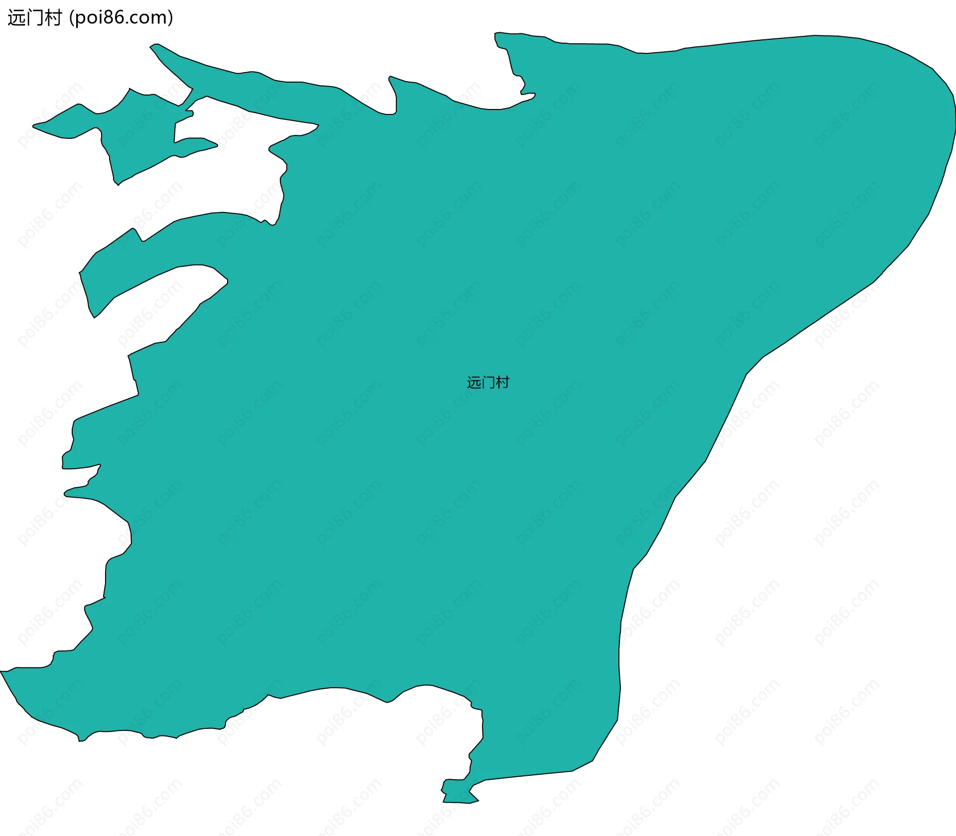 远门村边界地图