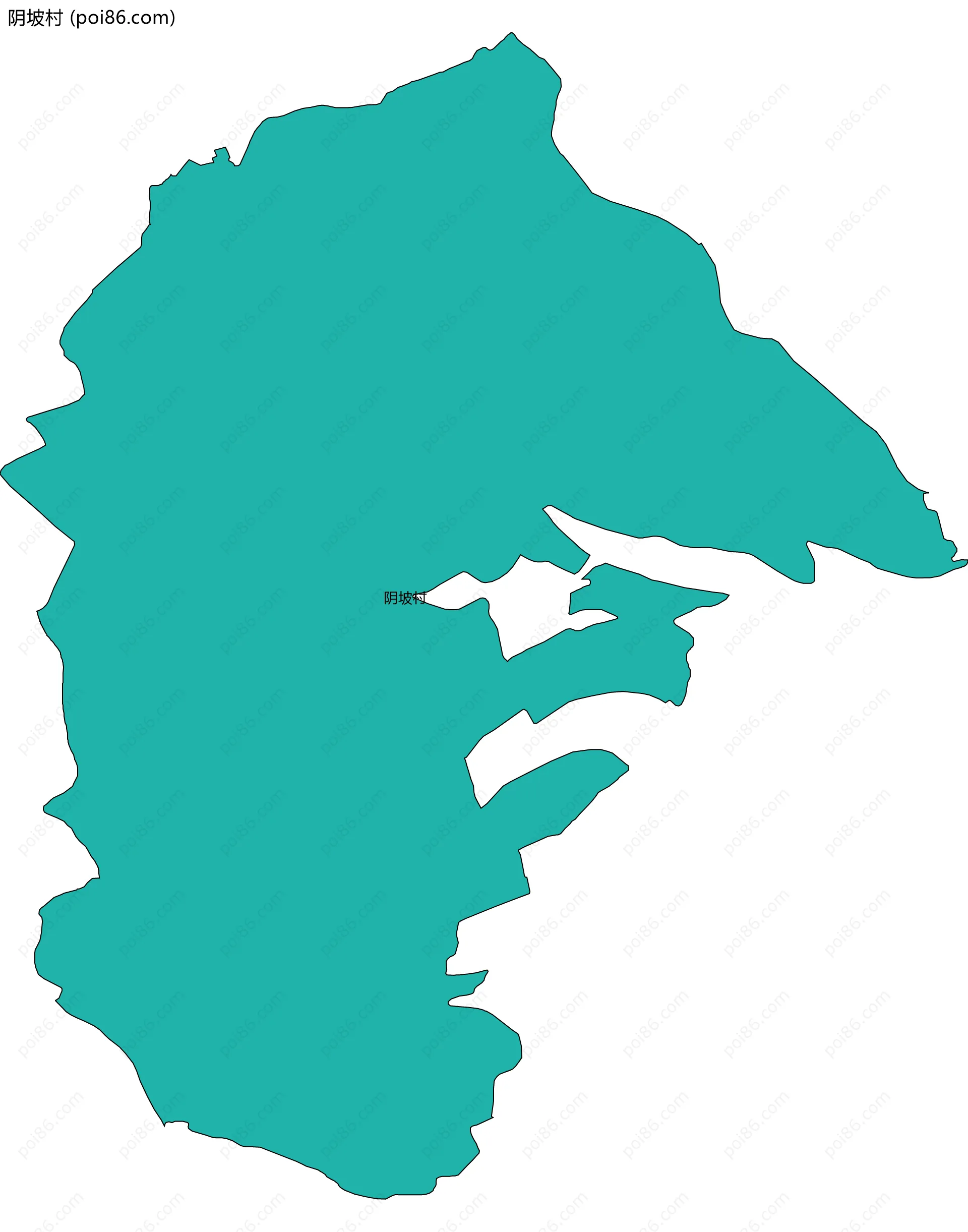 阴坡村边界地图