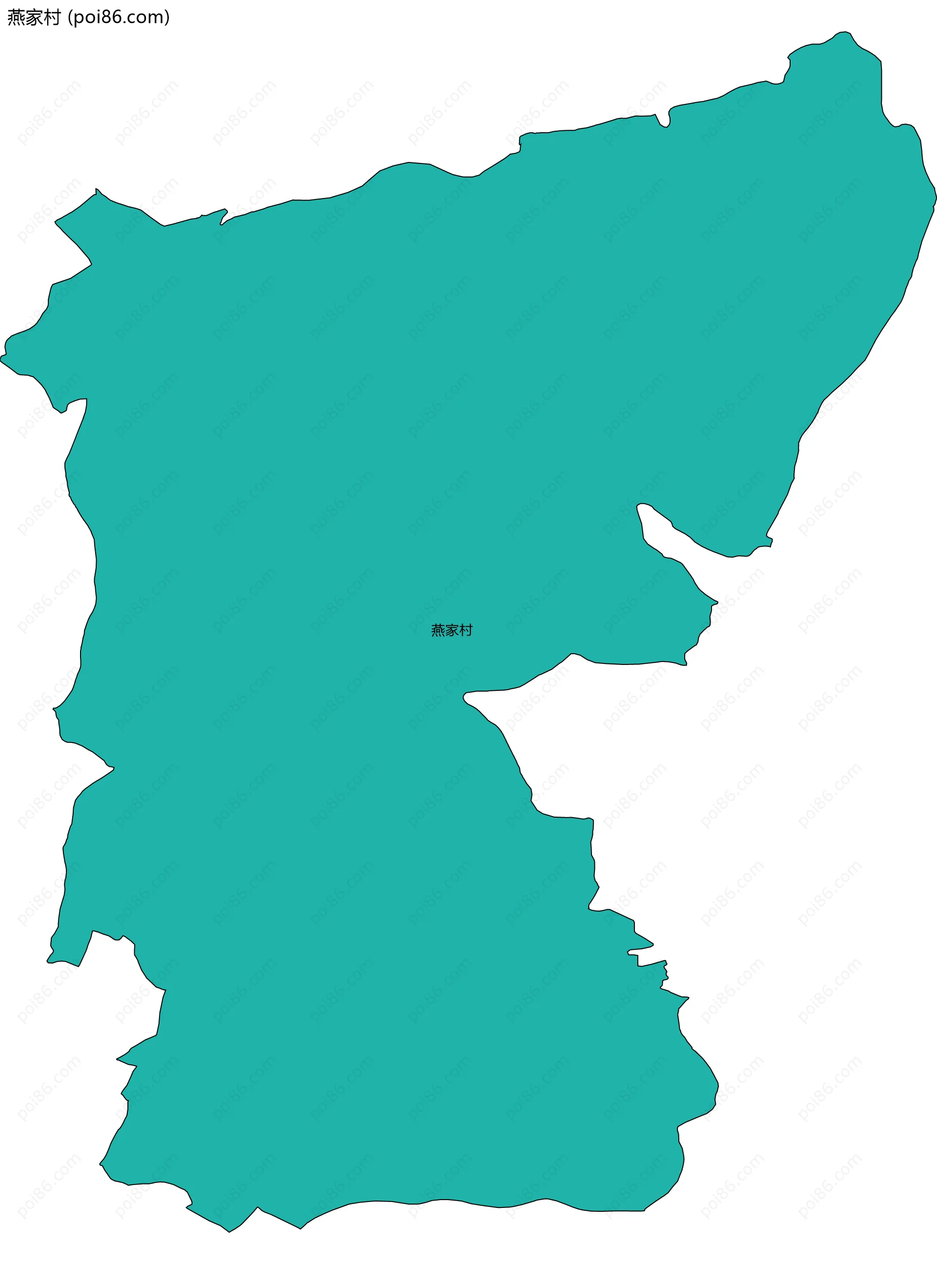 燕家村边界地图