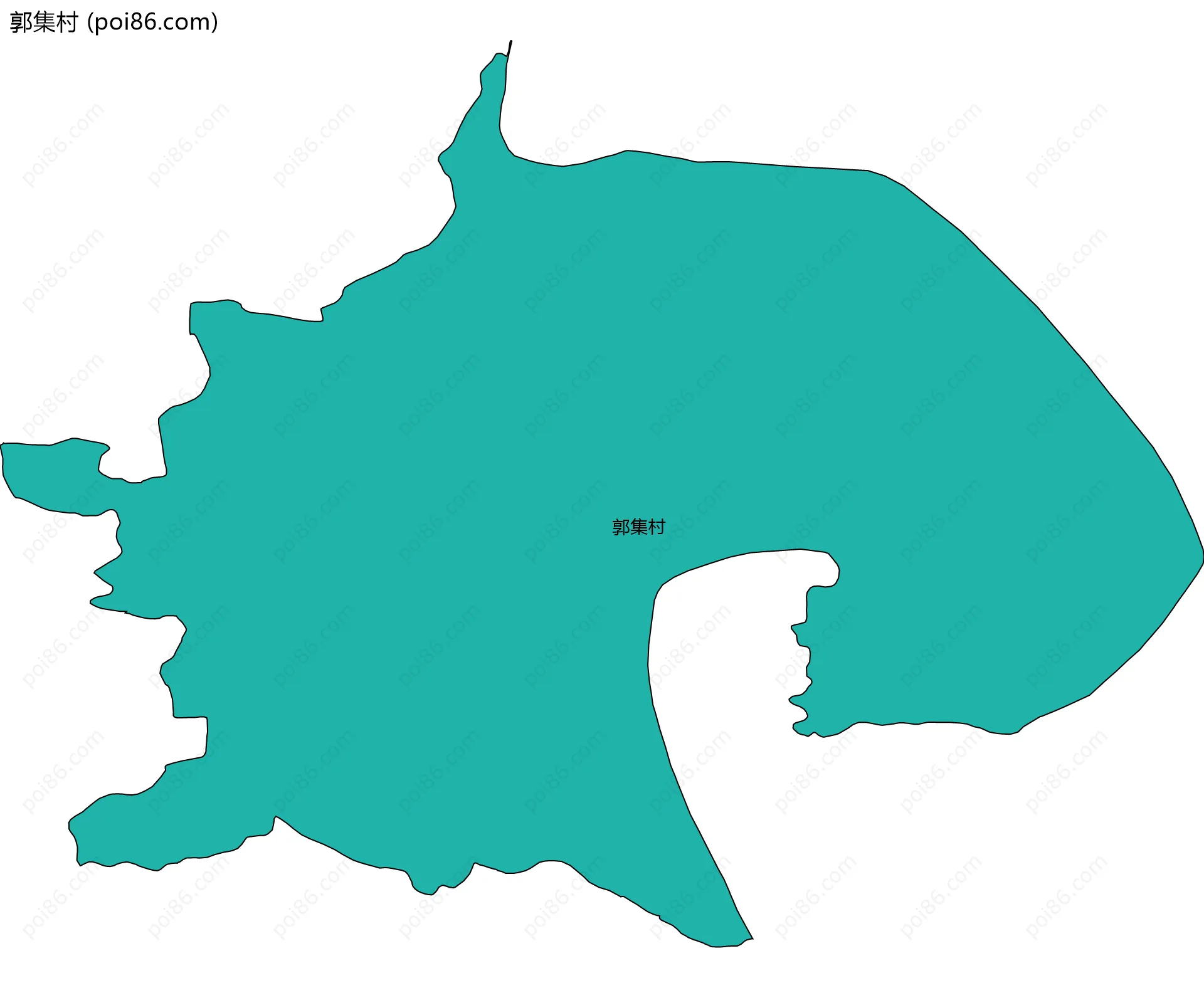 郭集村边界地图