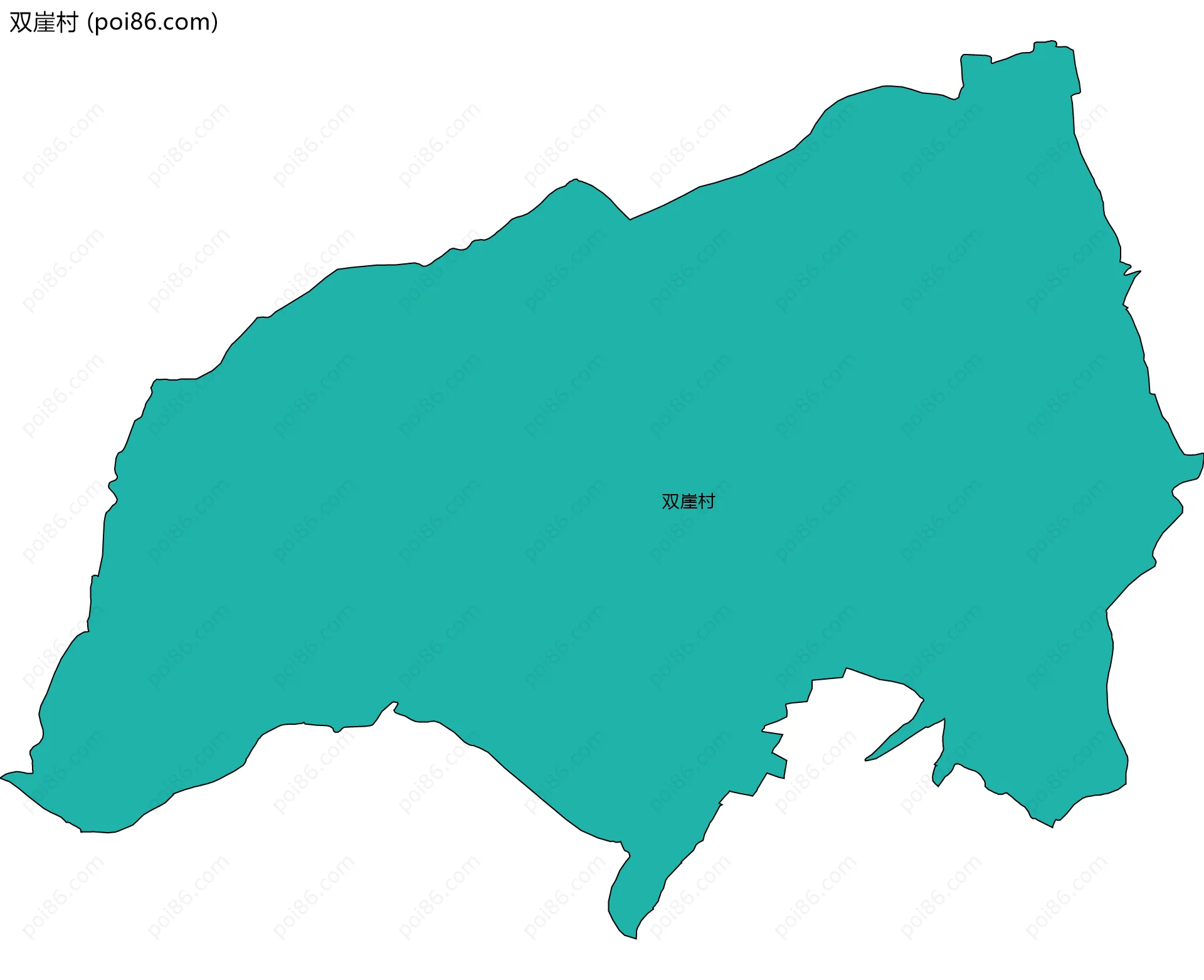 双崖村边界地图
