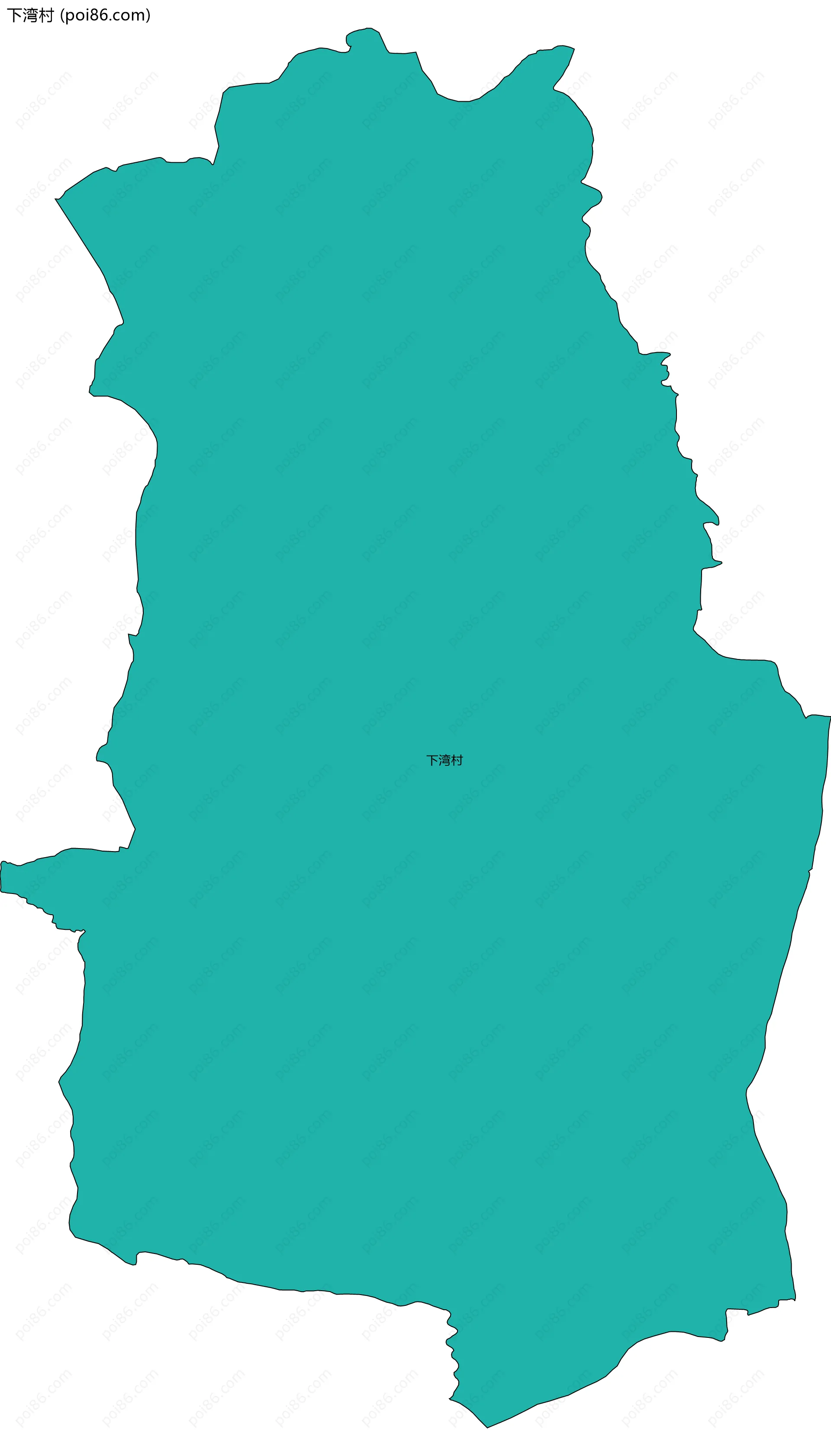 下湾村边界地图