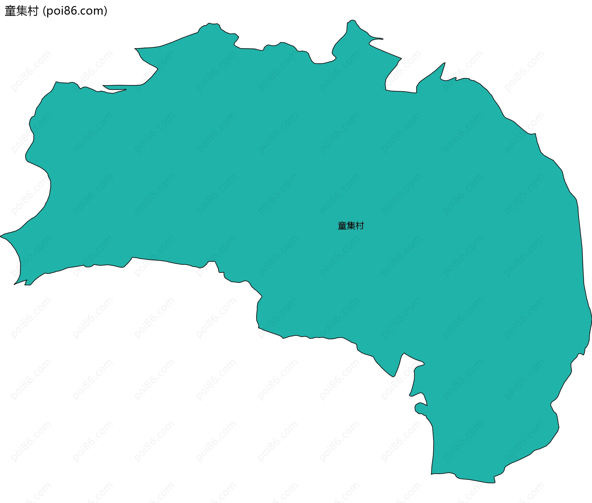 童集村边界地图