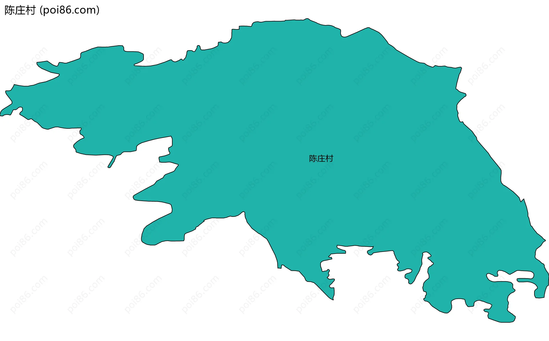 陈庄村边界地图