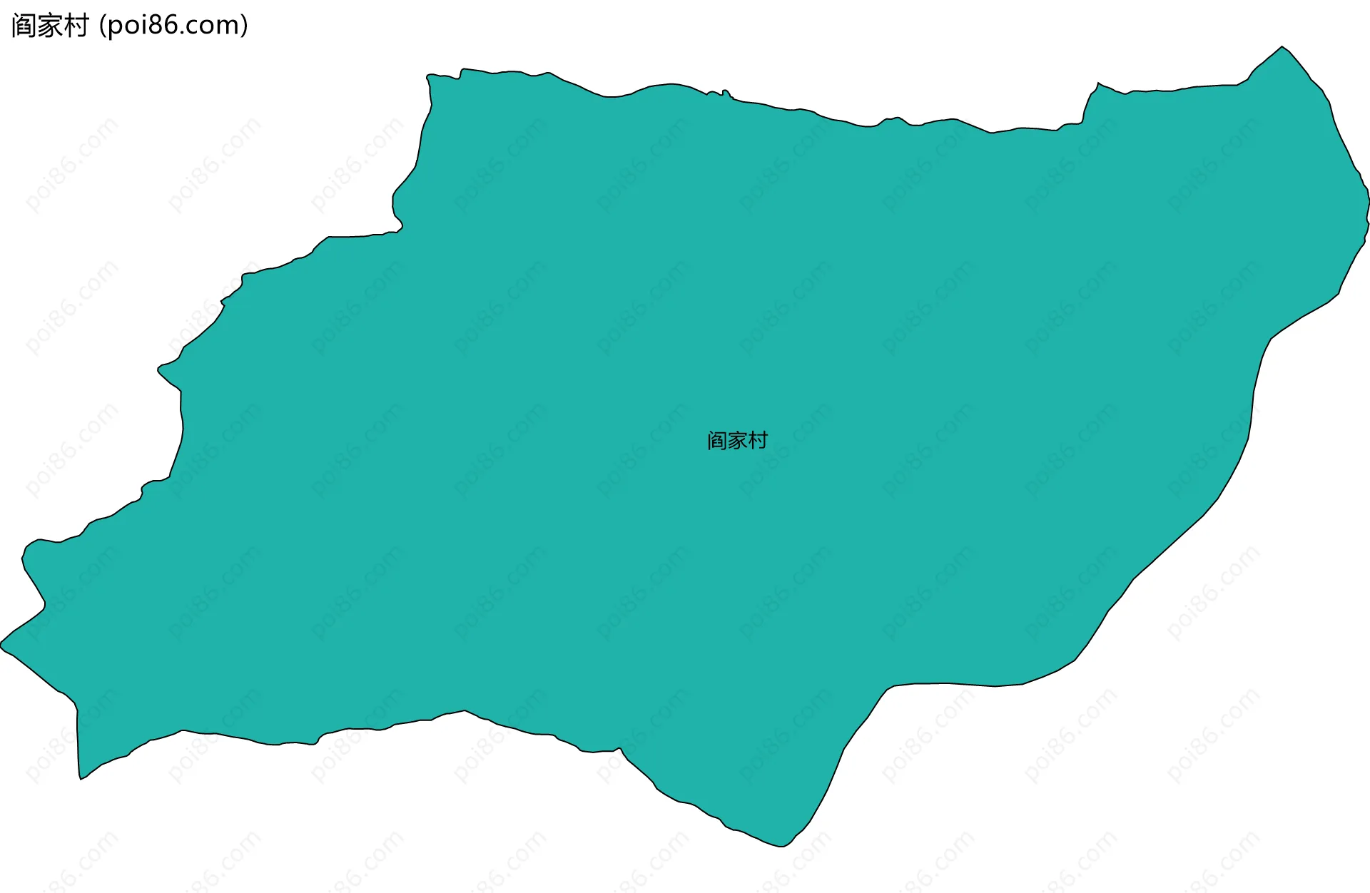 阎家村边界地图