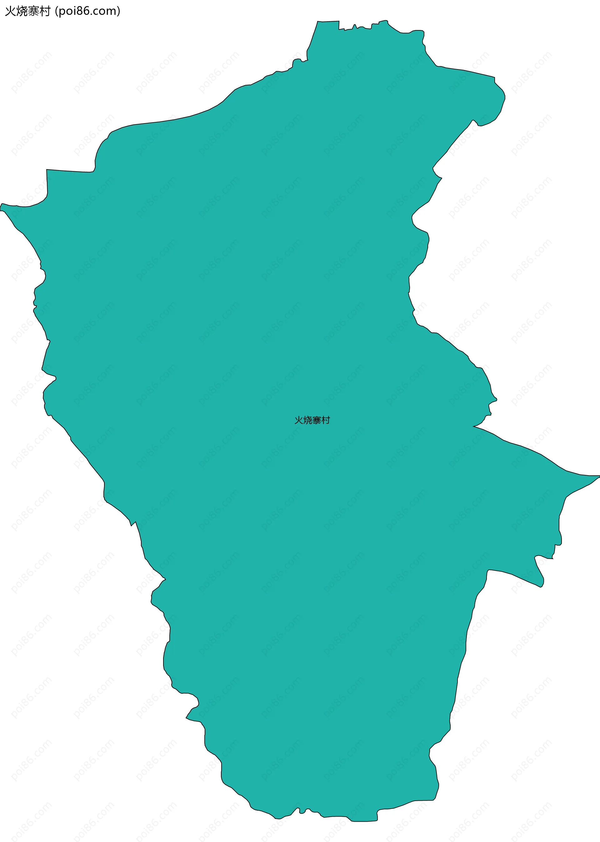 火烧寨村边界地图