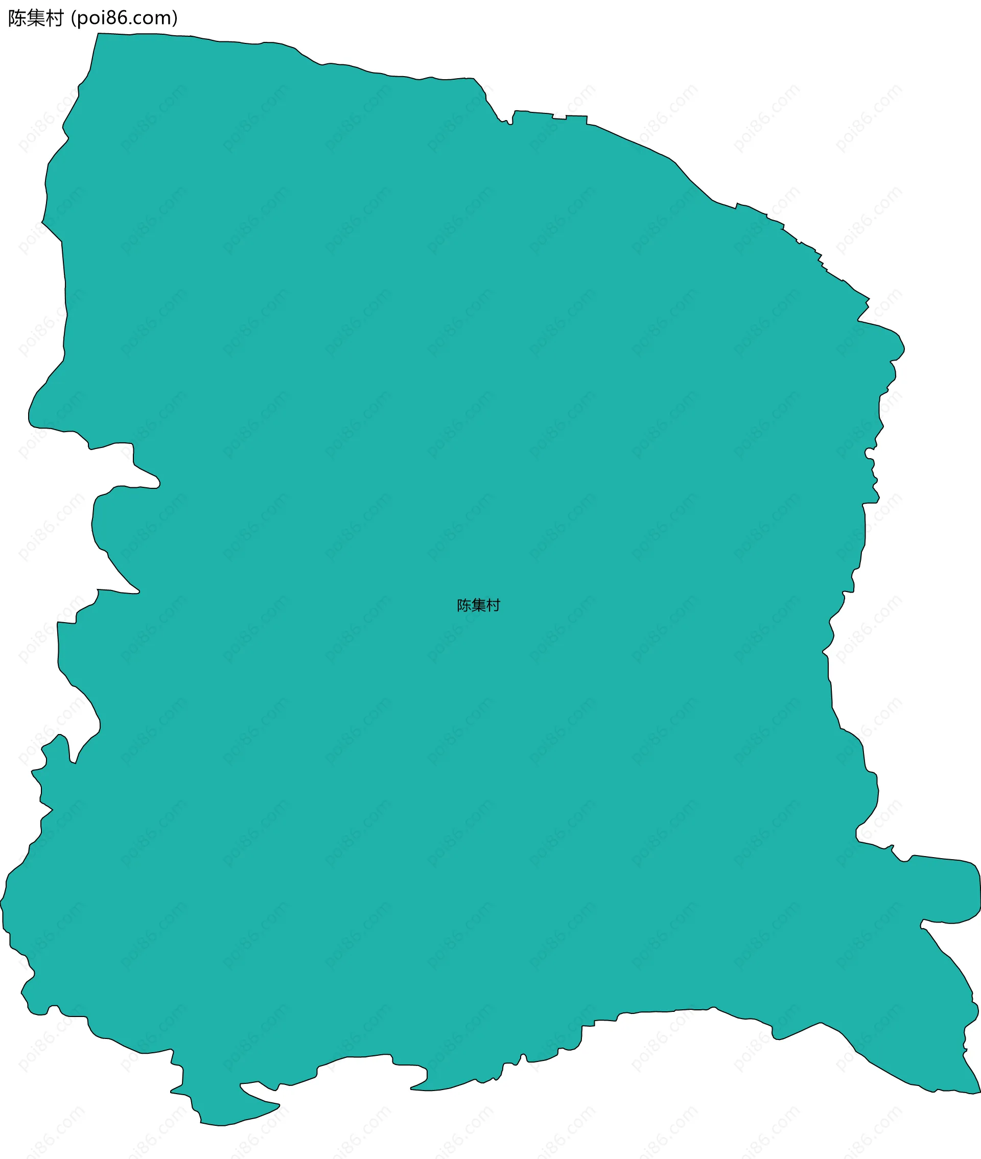 陈集村边界地图