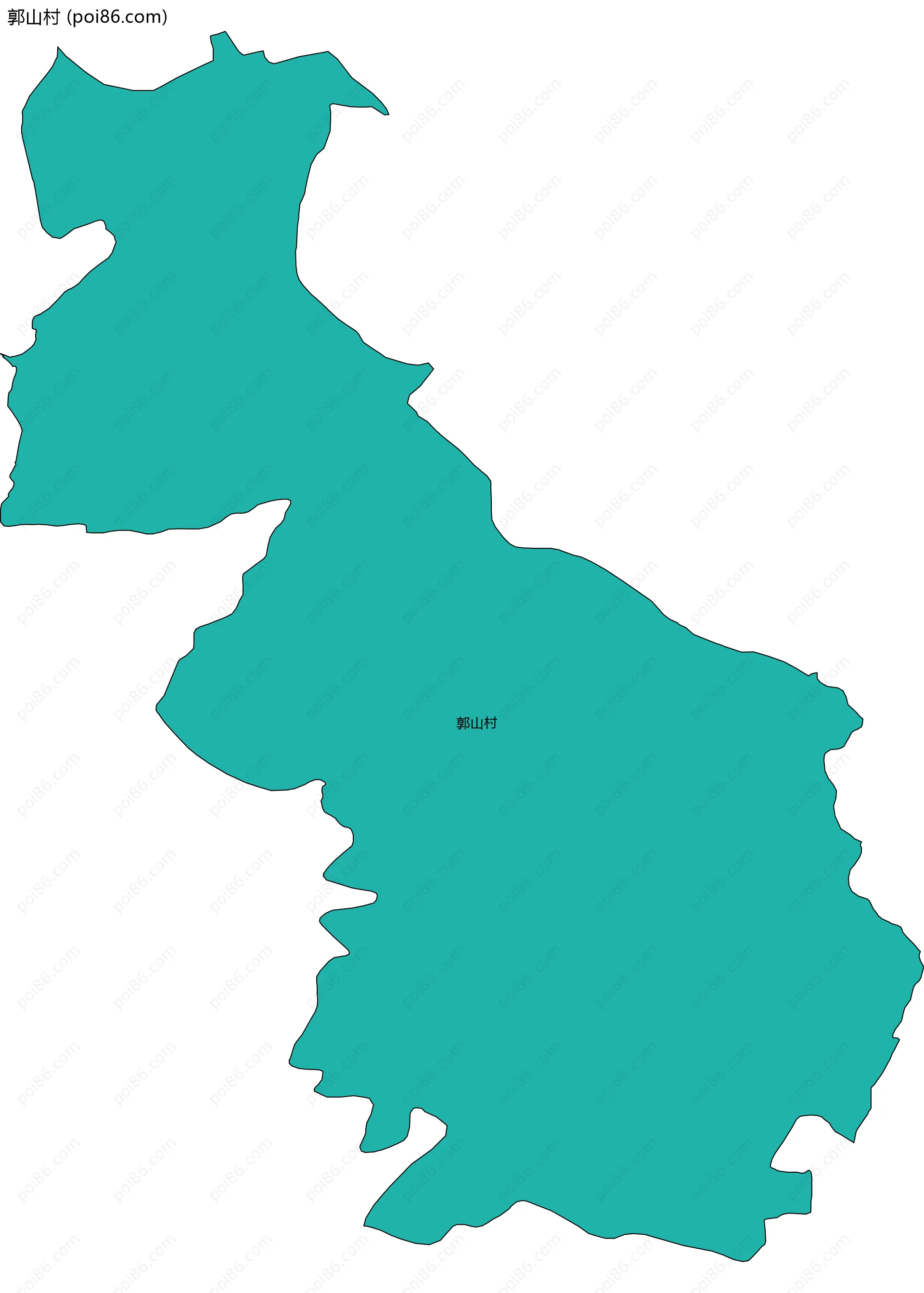 郭山村边界地图