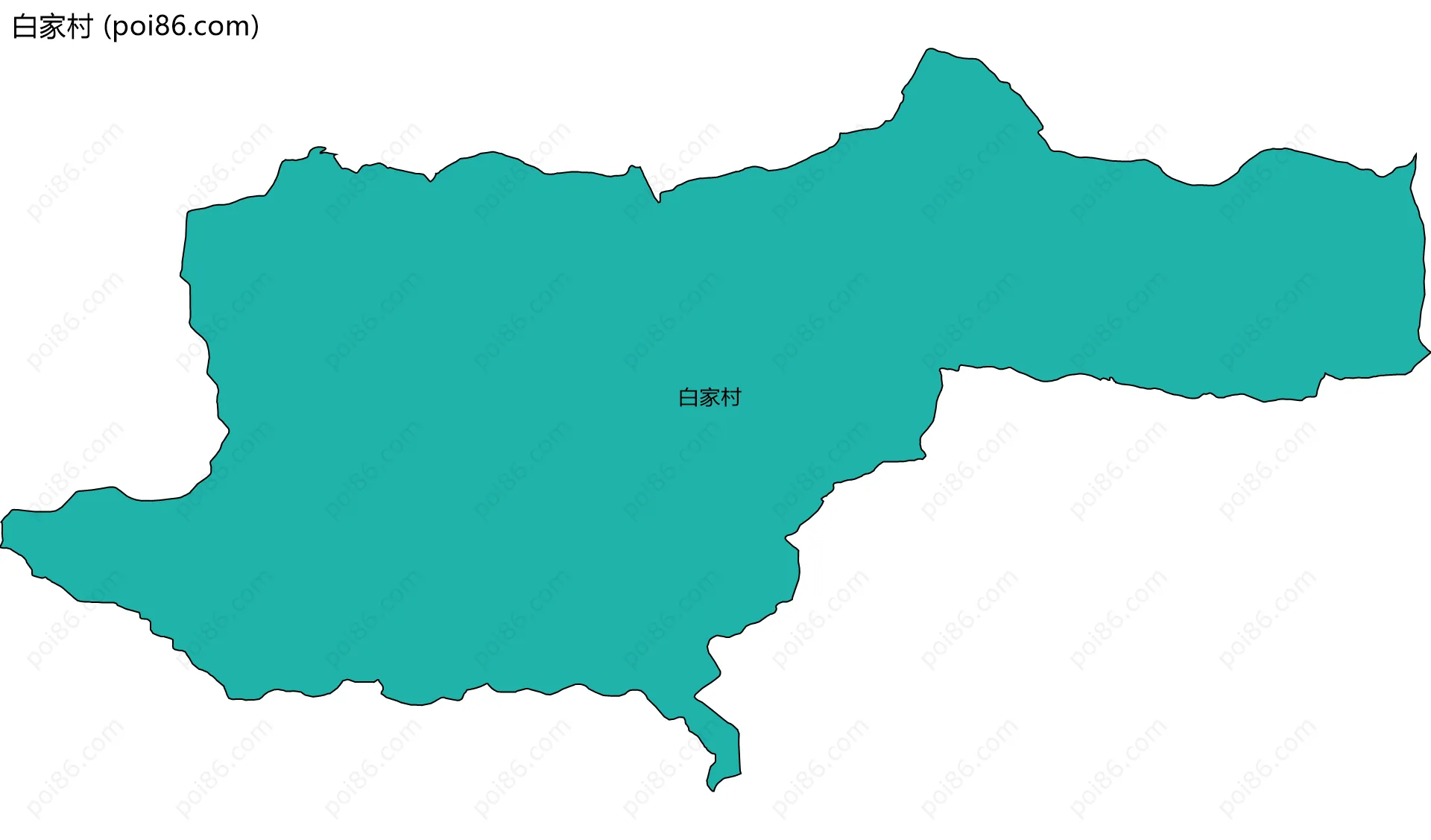 白家村边界地图