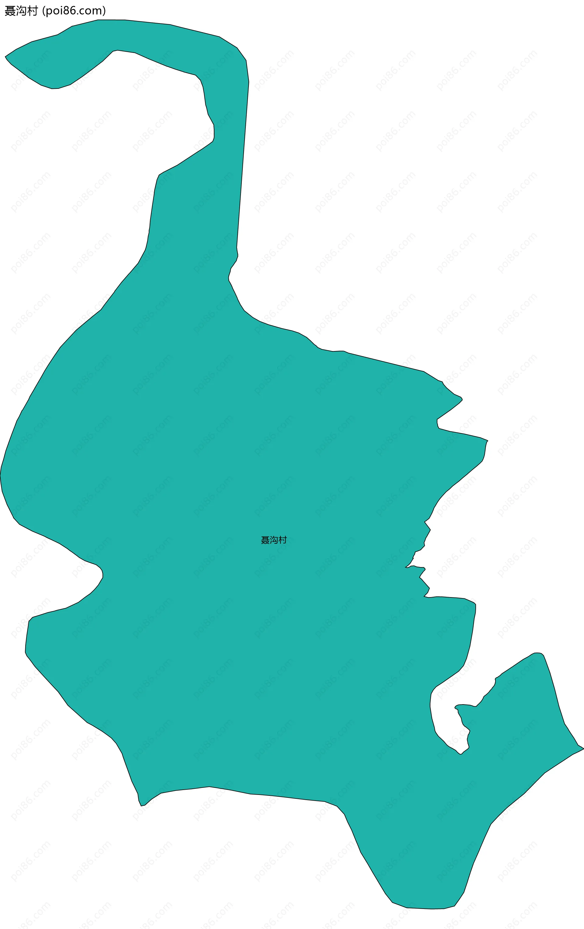 聂沟村边界地图